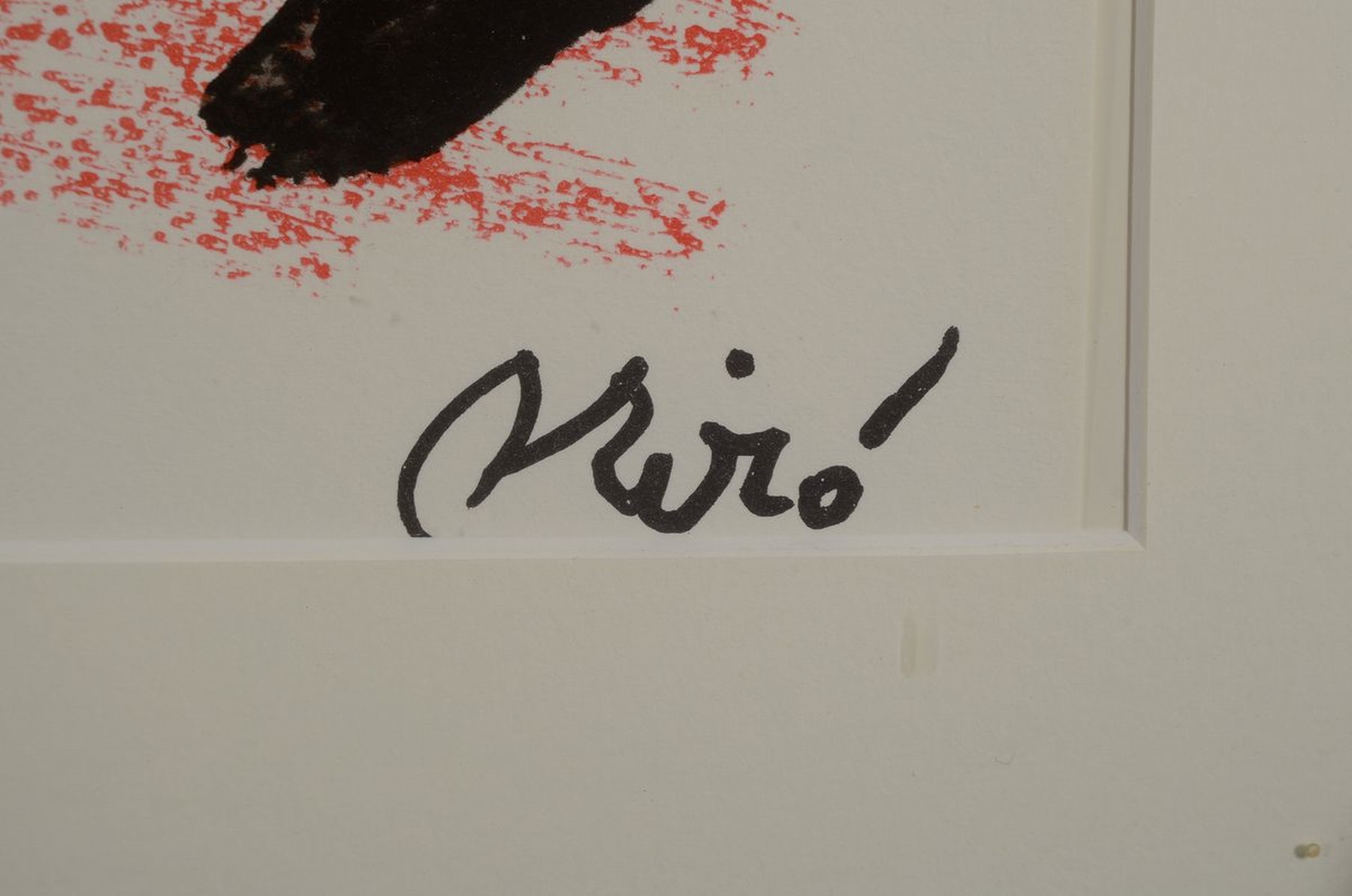 Detail a: Joan Miro, 1893-1983, Maravillas, doppelblattgröße Farblithographie mit Bugfalte, von 1975, zu Texten von Rafael Alberti, ca. 40.5x70cm, u.Gl., R. ...