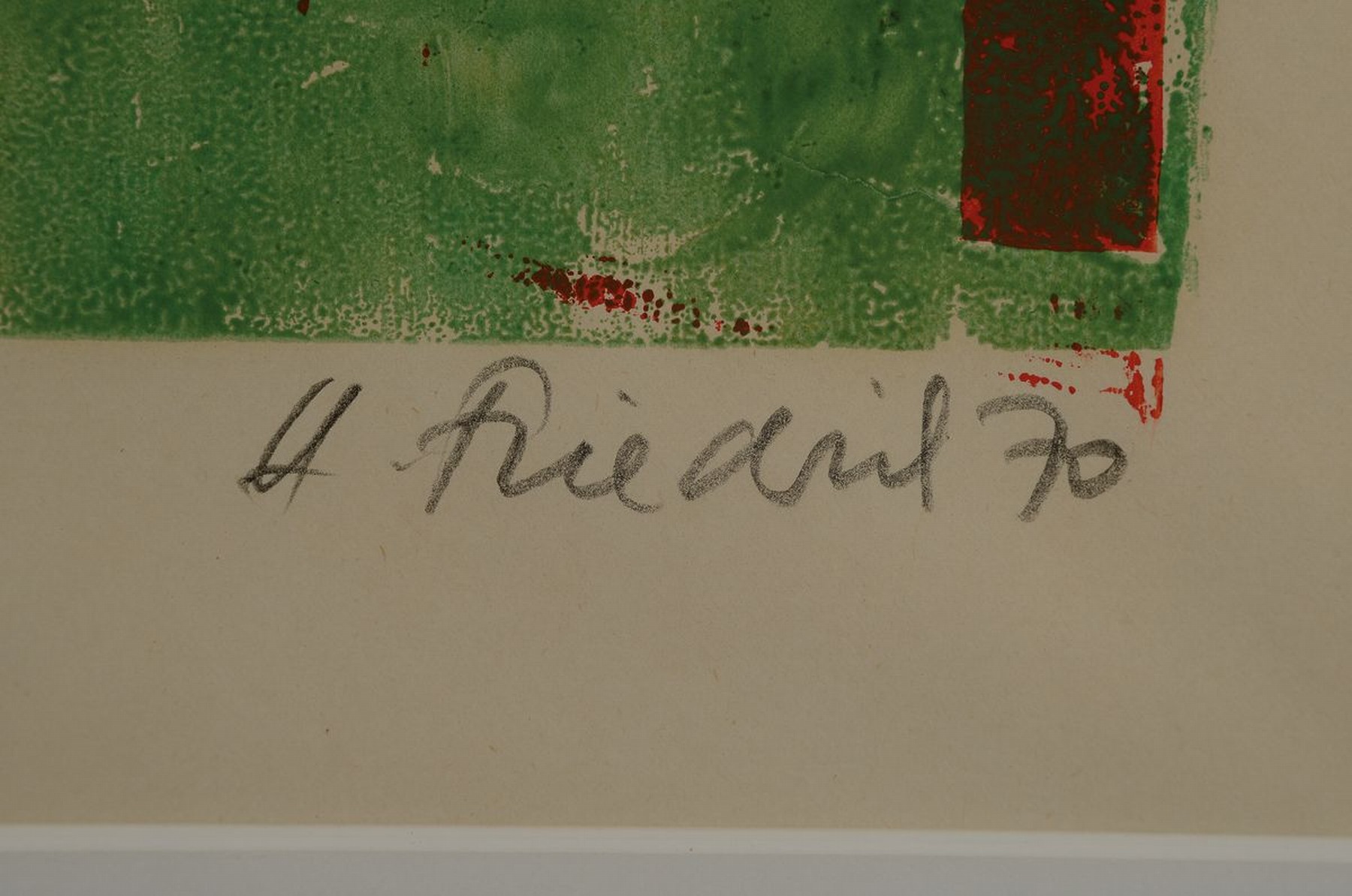 Detail a: Heinz Friedrich, 1924-2018, 2 Farbholzschnitte, je sign., unter Glas gerahmt
