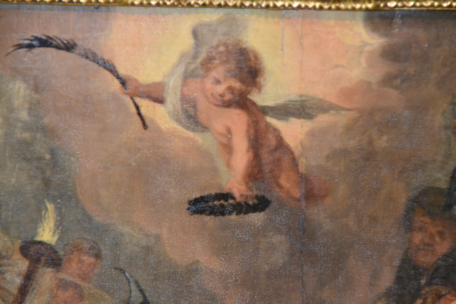 Detail c: Unbekannter Künstler, deutsch, um 1830-1860, Das Martyrium des Hl. Laurentius, nach dem Original von Peter Paul Rubens in der Alten Pinakothek ...