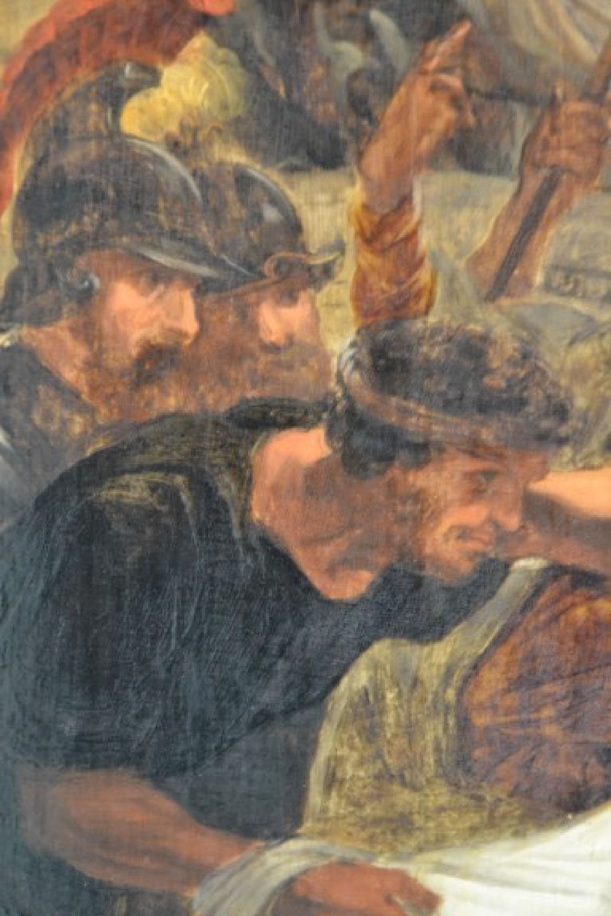 Detail e: Unbekannter Künstler, deutsch, um 1830-1860, Das Martyrium des Hl. Laurentius, nach dem Original von Peter Paul Rubens in der Alten Pinakothek ...