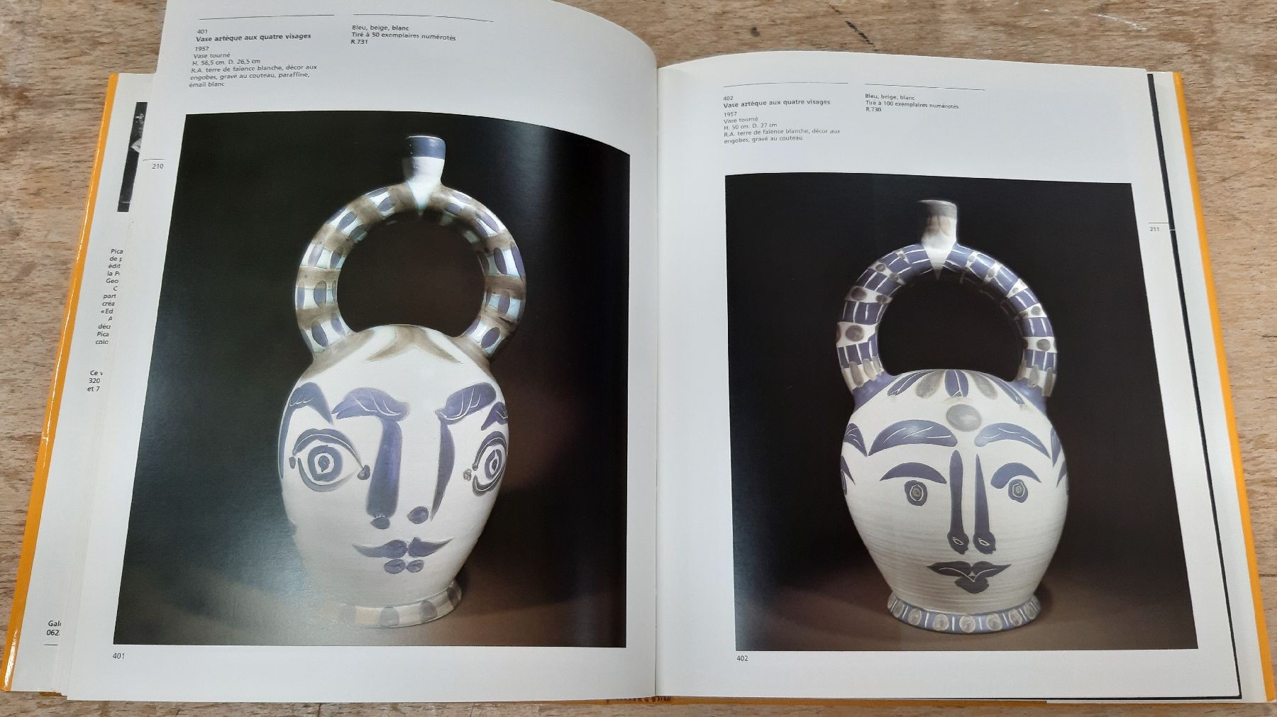 Detail c: Alain Ramie: Catalogue de l'Oeuvre ceramique edite 1947-1971, Madoura 1988, 319 Seiten, mit 570 Farb- und 75 S/W-Abbildungen, frz. Text, l. ...