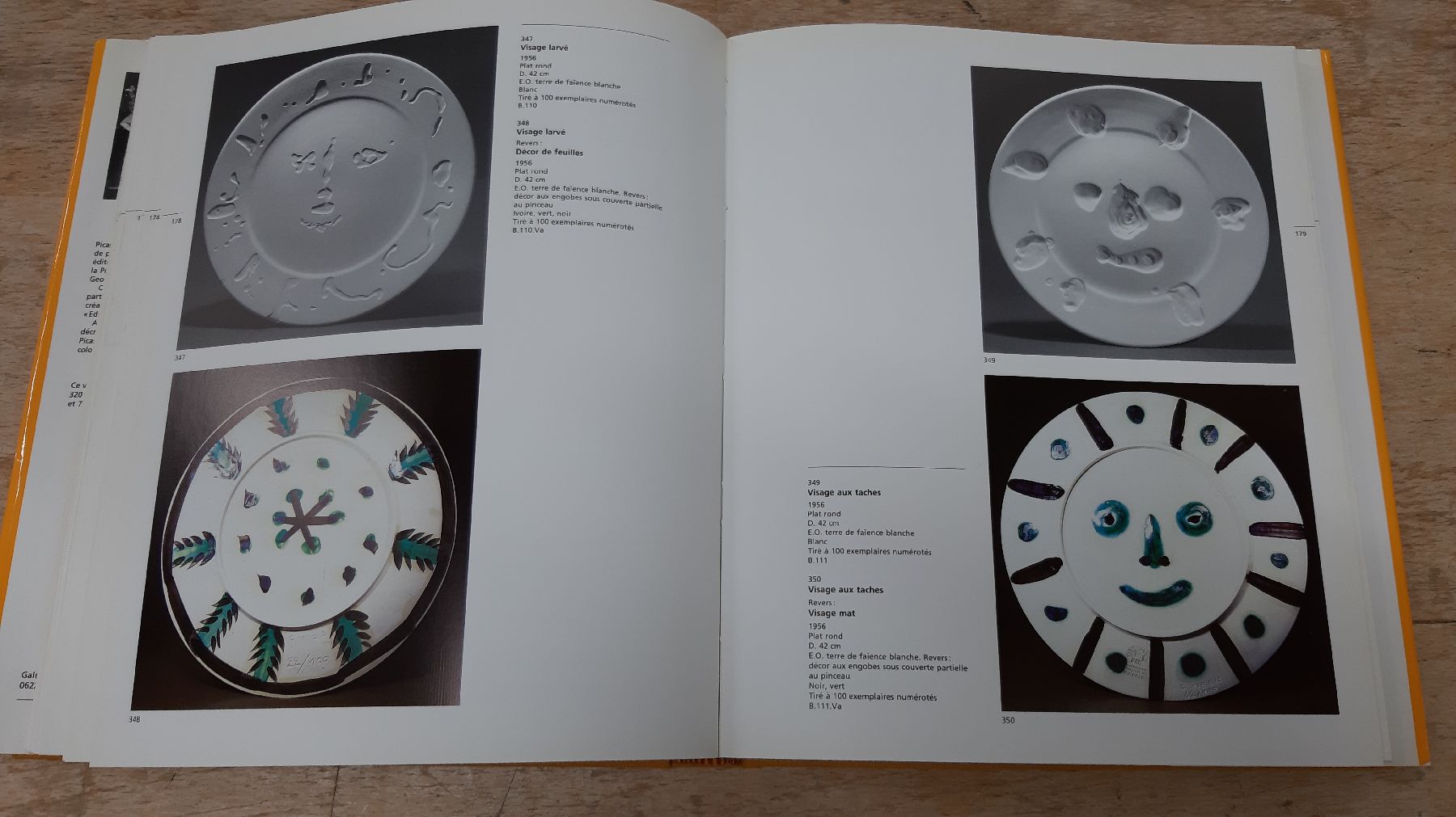Detail p: Alain Ramie: Catalogue de l'Oeuvre ceramique edite 1947-1971, Madoura 1988, 319 Seiten, mit 570 Farb- und 75 S/W-Abbildungen, frz. Text, l. ...
