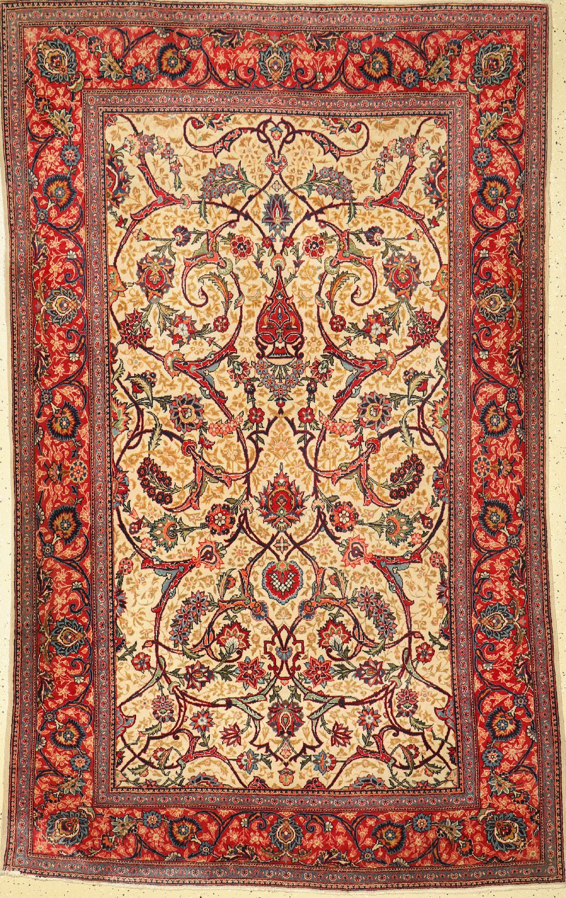 Keschan Kork, Persien, um 1950, Korkwolle, ca. 215 x 130 cm,EHZ: 2-3