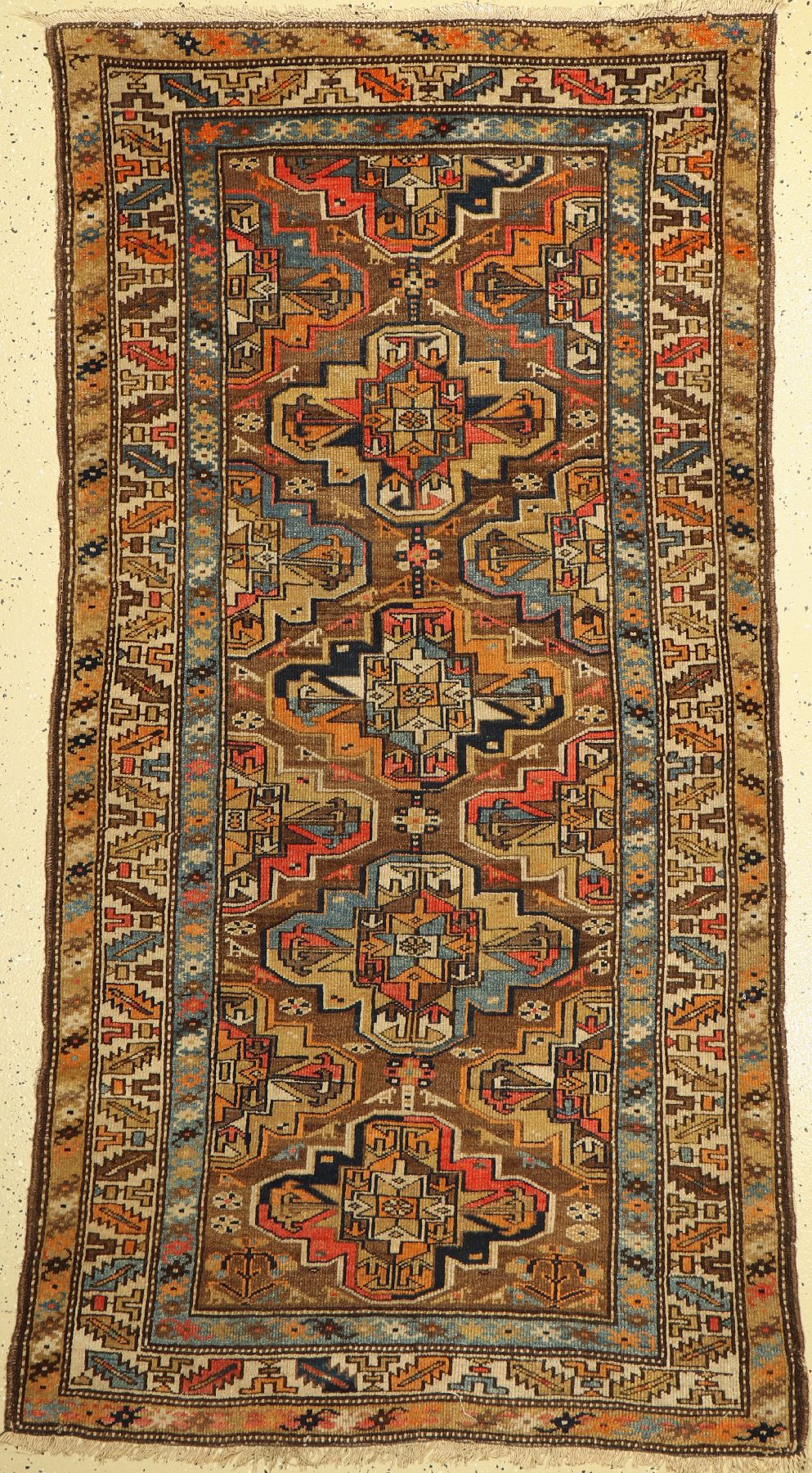 Kurdische Dorfteppich, Persien, um 1930, Wolle auf Baumwolle, ca. 202 x 108 cm, EHZ: 3
