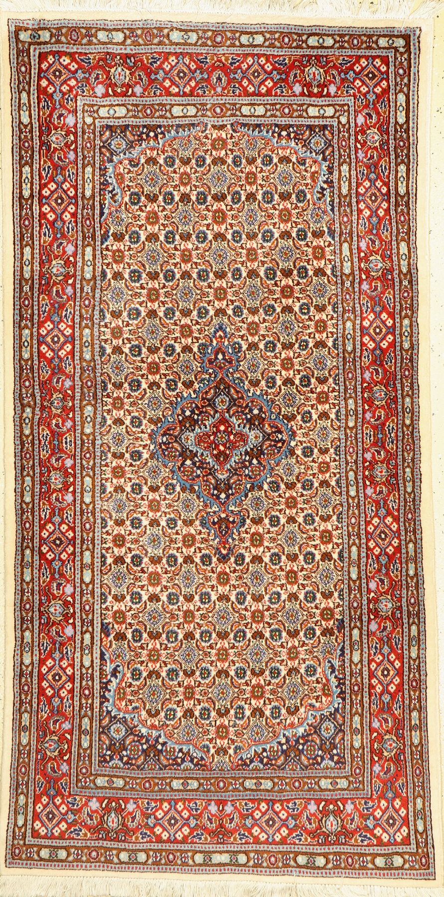 Mud Kork, Persien, ca. 50 Jahre, Korkwolle mit Seide, ca. 200 x 102 cm, EHZ: 2