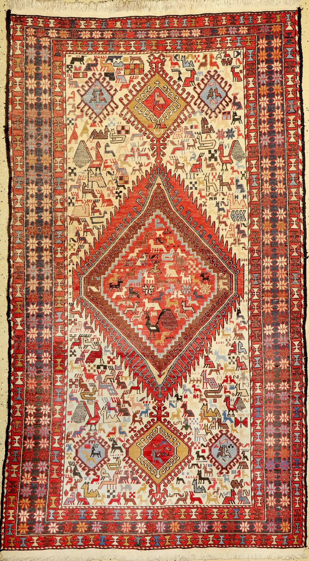 Sumakh, Persien, ca. 40 Jahre, Wolle auf Baumwolle, ca. 200 x 112 cm, EHZ: 2-3