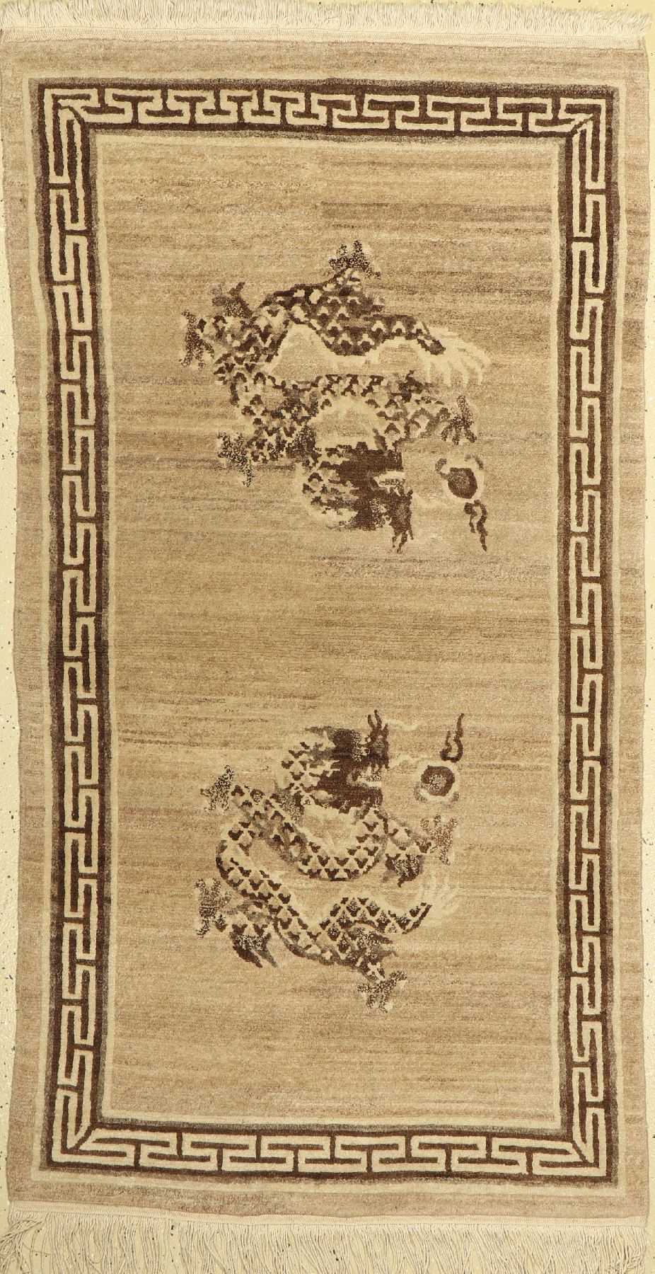 Drachenteppich, Nepal, ca. 50 Jahre, Wolle auf Baumwolle, ca. 175 x 93 cm, EHZ: 2
