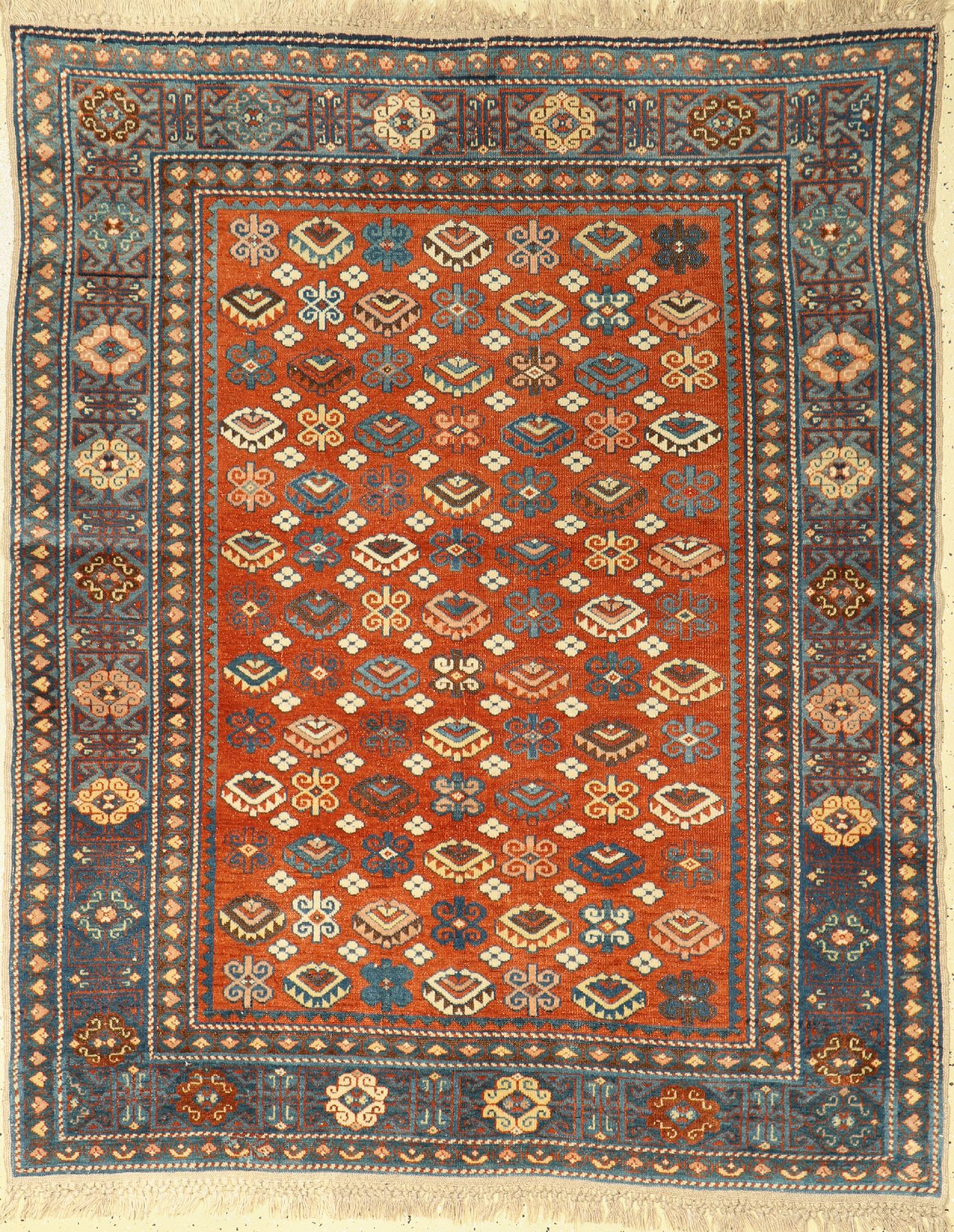 Derbent alt, Kaukasus, um 1950, Wolle auf Wolle, ca. 168 x 136 cm, EHZ: 2-3