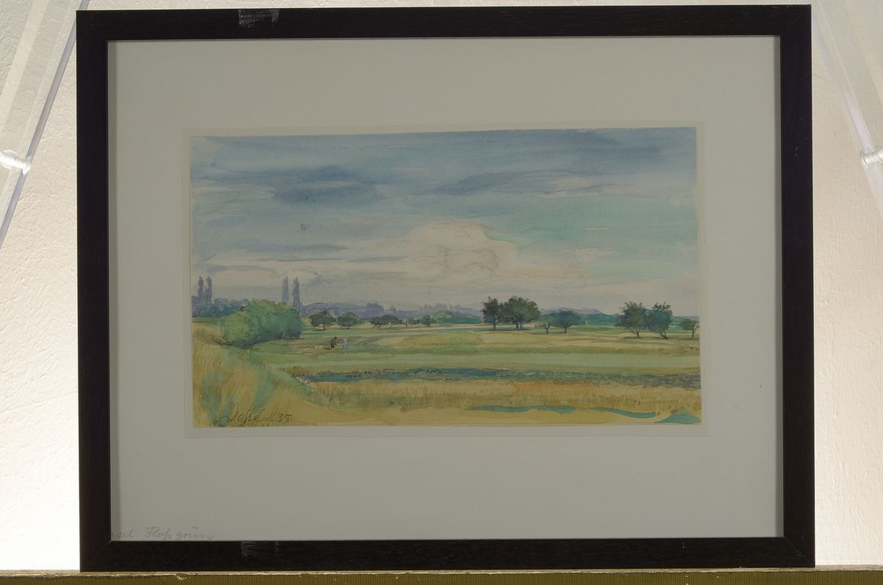 Detail k: Friedrich Jossé, 1897 Wolfstein-1996 Speyer, 3 Aquarelle mit pfälzer Landschaften, davon 2 signiert, je ca. 18x28cm, PP, u.Gl., R. ca. 33x43cm