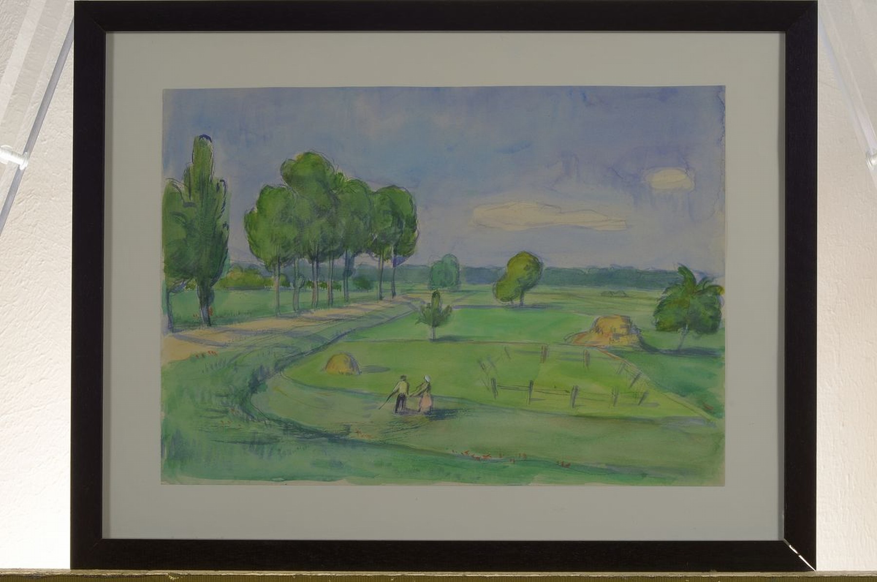 Detail m: Friedrich Jossé, 1897 Wolfstein-1996 Speyer, 3 Aquarelle mit pfälzer Landschaften, davon 2 signiert, je ca. 18x28cm, PP, u.Gl., R. ca. 33x43cm