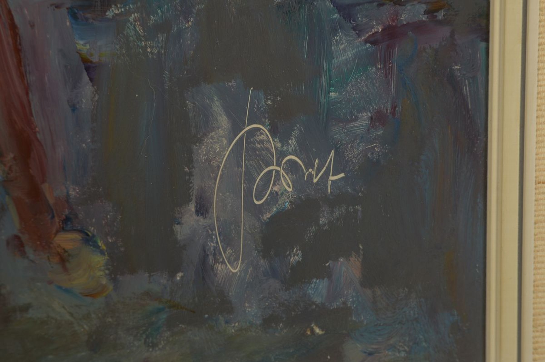 Detail a: Karl Graf, 1902-1986 Speyer, Schlangenbeschwörer auf einem orientalischen Markt, Öl/Hartfaser, rechts unten signiert, ca. 58x78 cm