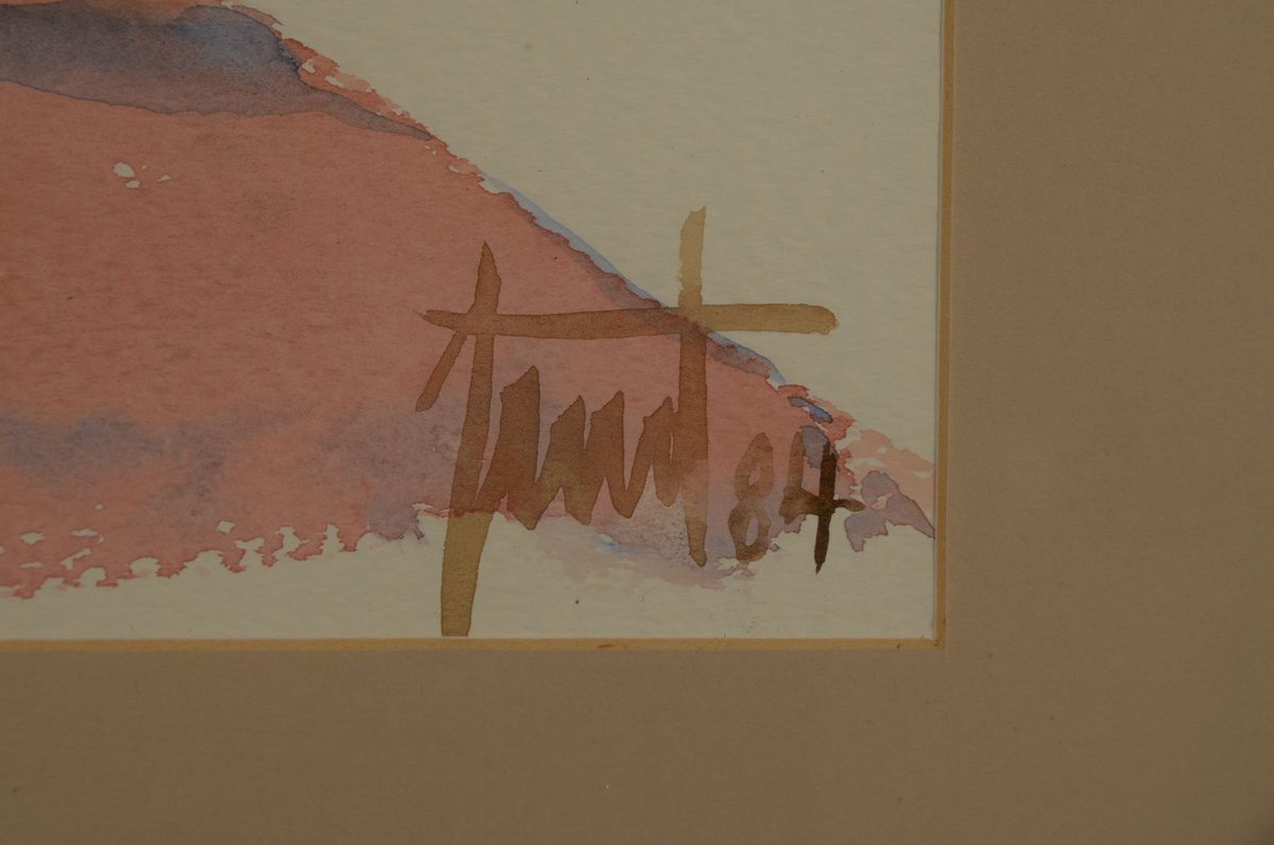 Detail a: Georg Günter Zeuner, 1923 Dresden-2011 Speyer, Blumenstillleben, Aquarell auf Papier, signiert, ca. 46x34cm, u.Gl., R. ca. 60x50cm, R., dat. 84