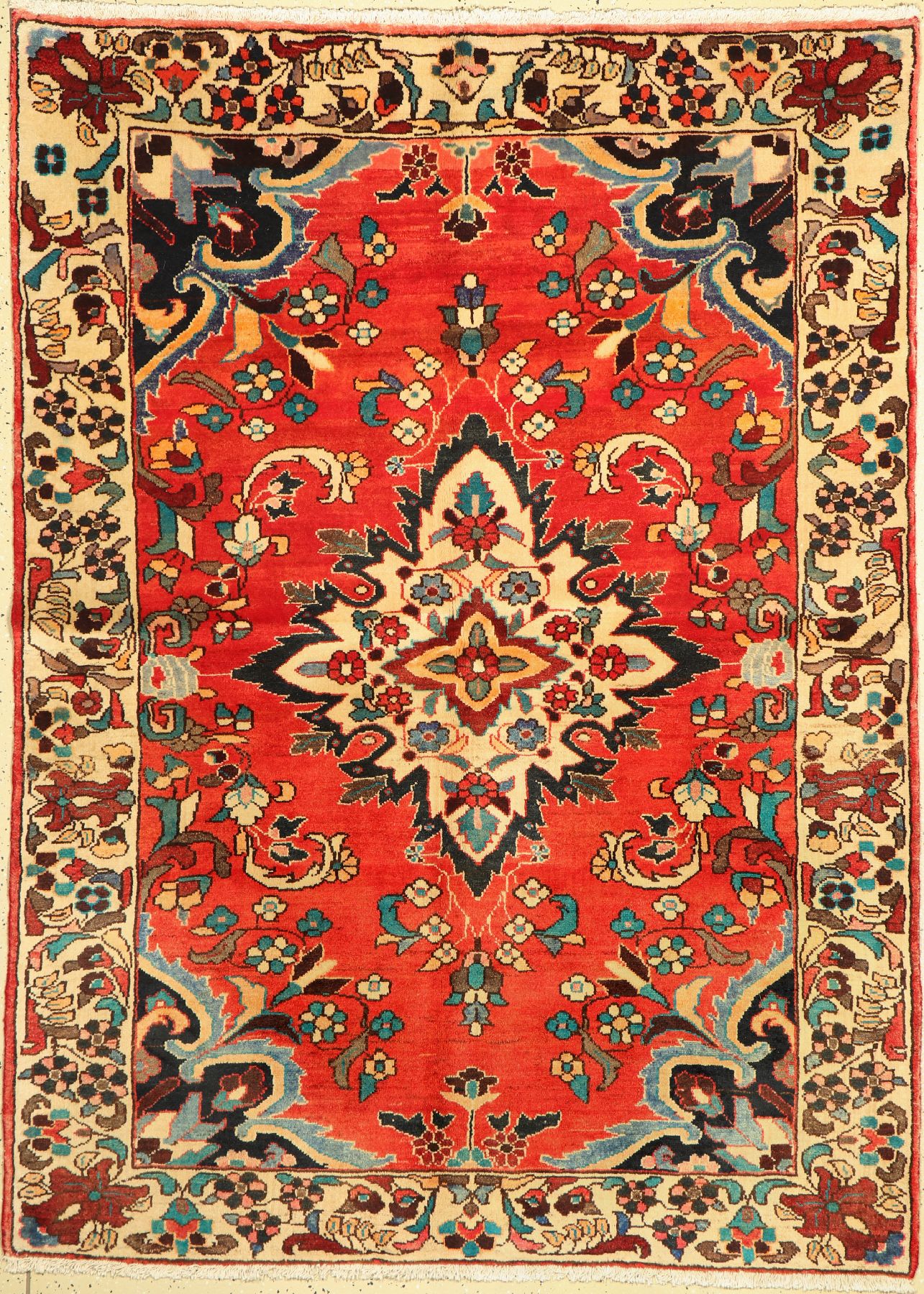 Lilian alt, Persien, ca. 60 Jahre, Wolle auf Baumwolle, ca. 203 x 148 cm, EHZ: 2