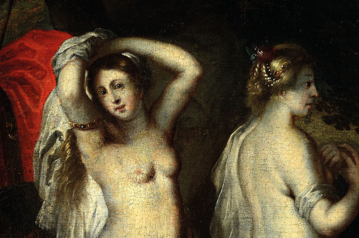 Detail a: Zuschreibung: Adrian van der Werff, 1659 Kralingen bei Rotterdam - 1722 Rotterdam , Schüler von Cornelius Picolett und Elgon Hendrik Van der Neers, ...