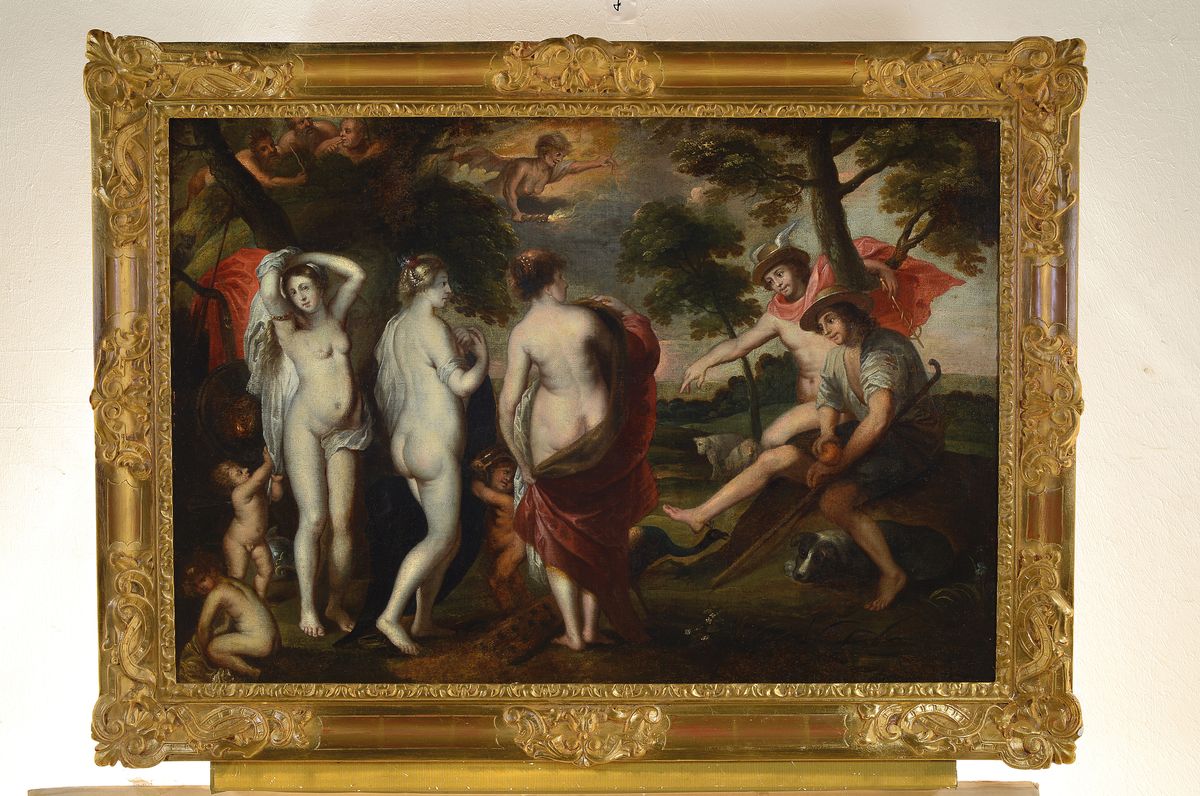 Detail k: Zuschreibung: Adrian van der Werff, 1659 Kralingen bei Rotterdam - 1722 Rotterdam , Schüler von Cornelius Picolett und Elgon Hendrik Van der Neers, ...