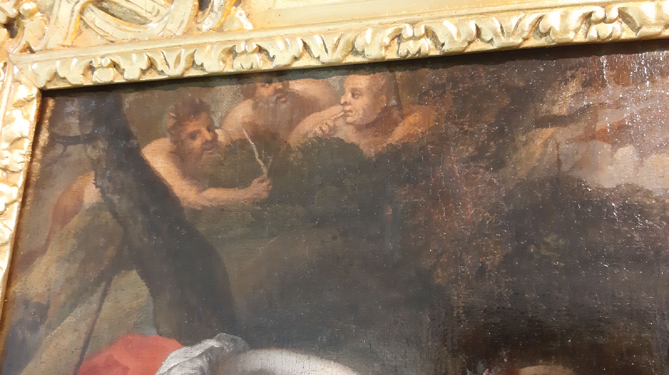 Detail r: Zuschreibung: Adrian van der Werff, 1659 Kralingen bei Rotterdam - 1722 Rotterdam , Schüler von Cornelius Picolett und Elgon Hendrik Van der Neers, ...