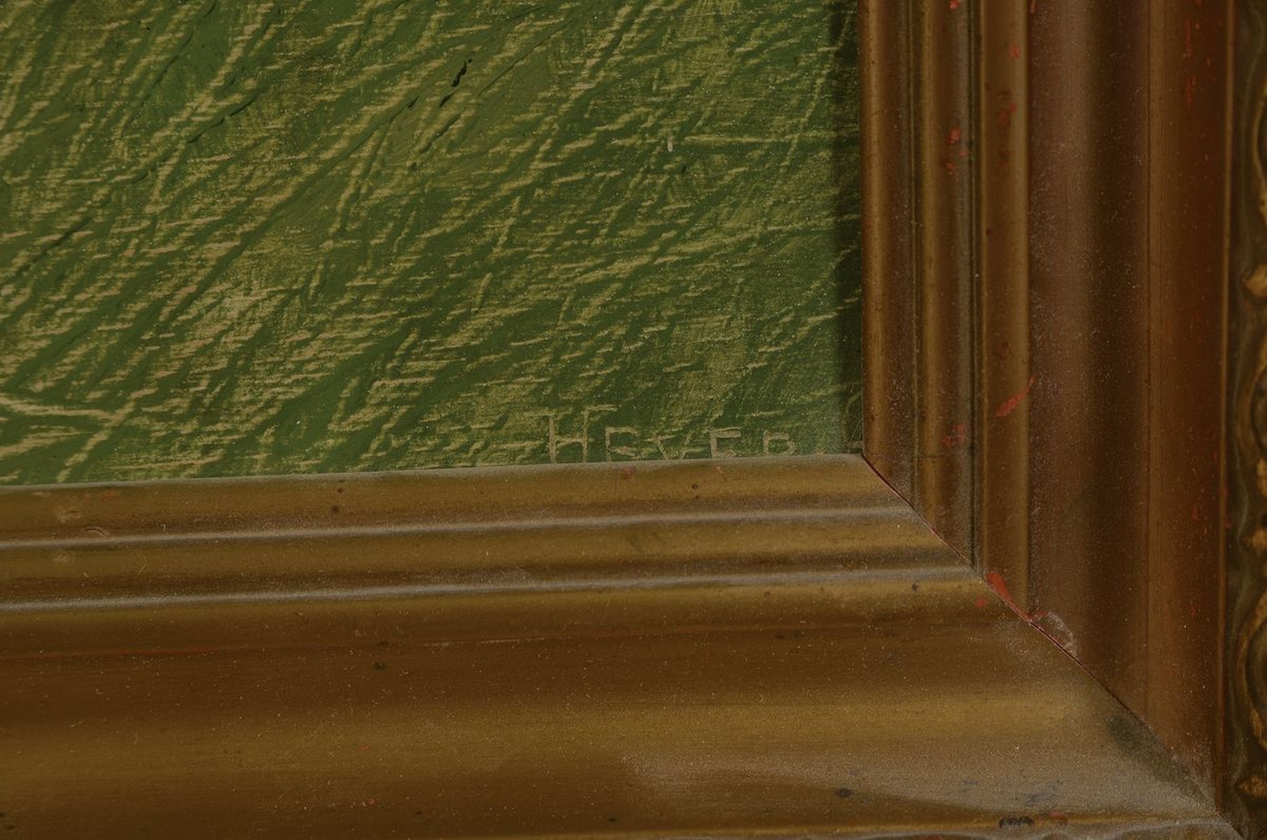 Detail a: Arthur Heyer, 1872 Haarhausen-1931 Budapest, laufender Jagdhund, Öl/Holz, rechts unten signiert, ca. 17x29cm, R. ca. 28x40cm