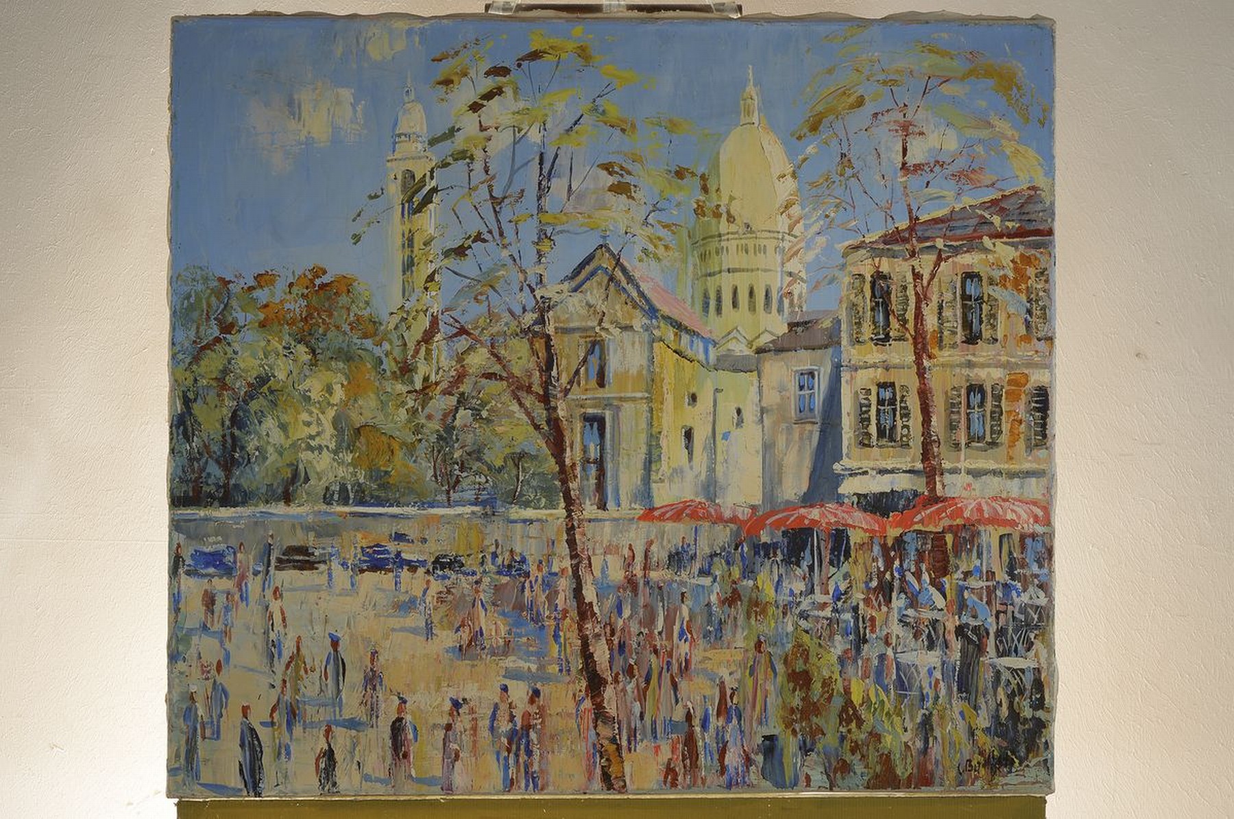 Detail k: Carlo Battisti, 1910 Wien - 1985 Bad Ischl, Studium a.d. Akademie Matjeko in Krakau und a..d. Krakauer Akademie, ab 1929 Gobelinmaler in Wien, u.a. ...