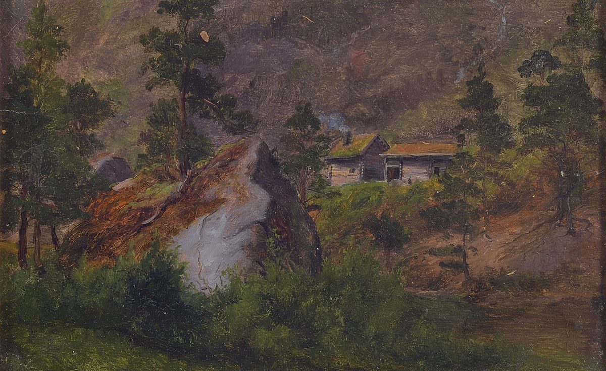 Gustav Friedrich Papperitz, 1813 Dresden - 1861 ebenda, Landschaftsmaler, Schüler von Johan Christian Clausen Dahl a.d. Dresdner Akademie, ...