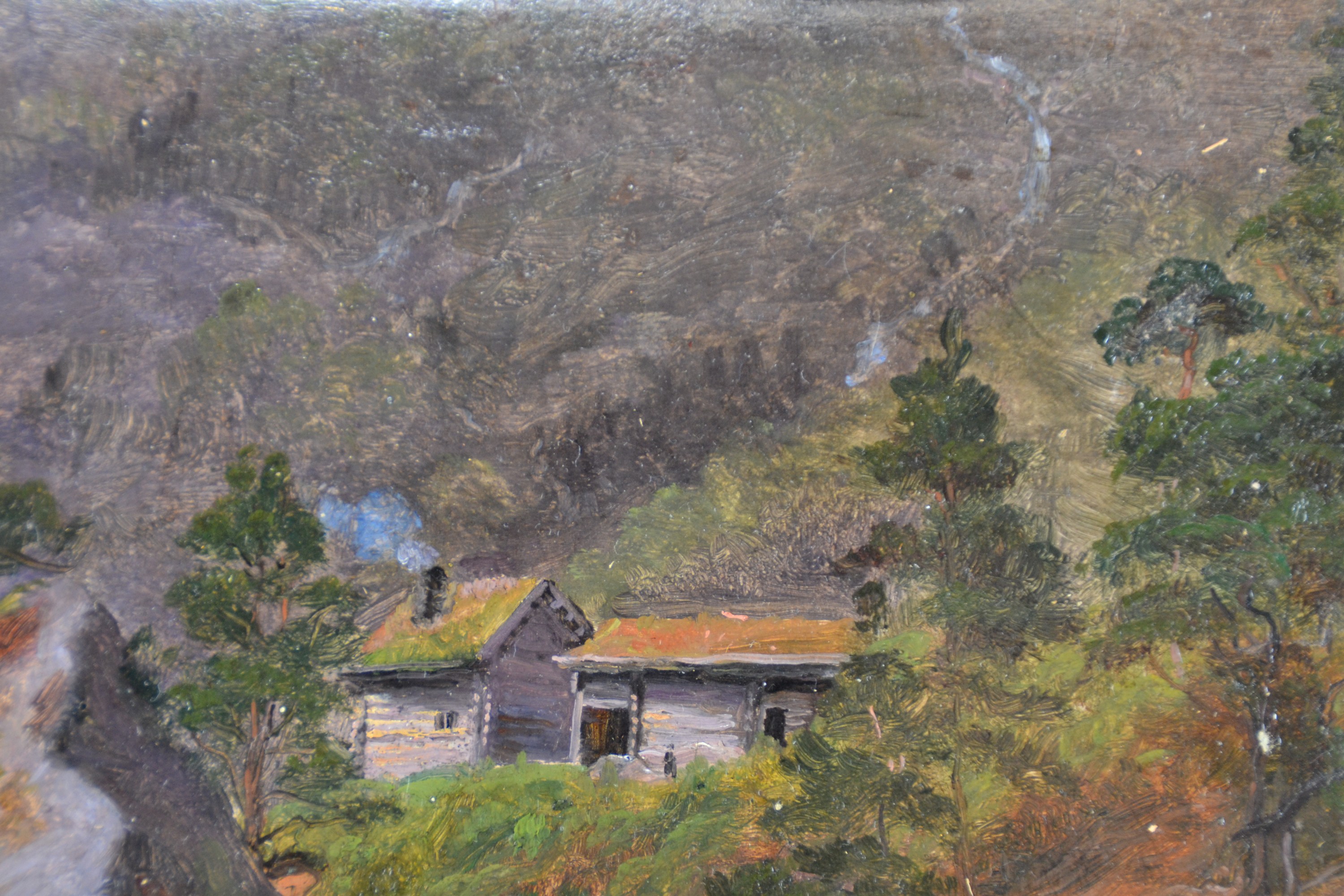 Detail d: Gustav Friedrich Papperitz, 1813 Dresden - 1861 ebenda, Landschaftsmaler, Schüler von Johan Christian Clausen Dahl a.d. Dresdner Akademie, ...