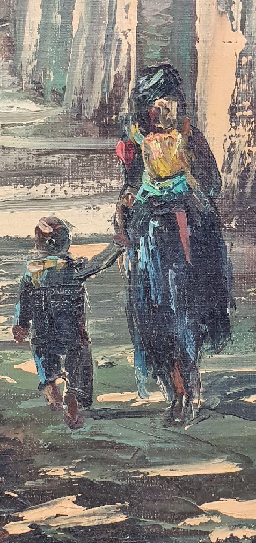 Detail b: Cyrus Afsary, geb 1945, im Mittleren Osten geborener u. im Duktus russischer Künstler ausgebildeter Landschafts- u. Genremaler, lebt u. arbeitet in ...