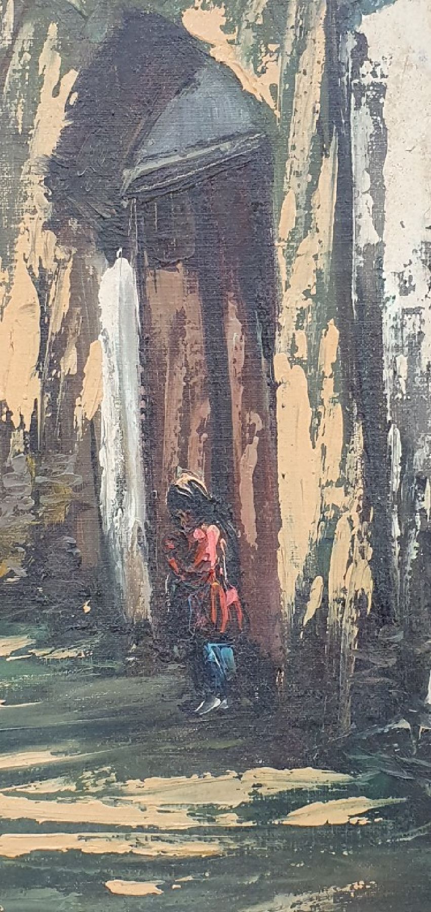Detail c: Cyrus Afsary, geb 1945, im Mittleren Osten geborener u. im Duktus russischer Künstler ausgebildeter Landschafts- u. Genremaler, lebt u. arbeitet in ...