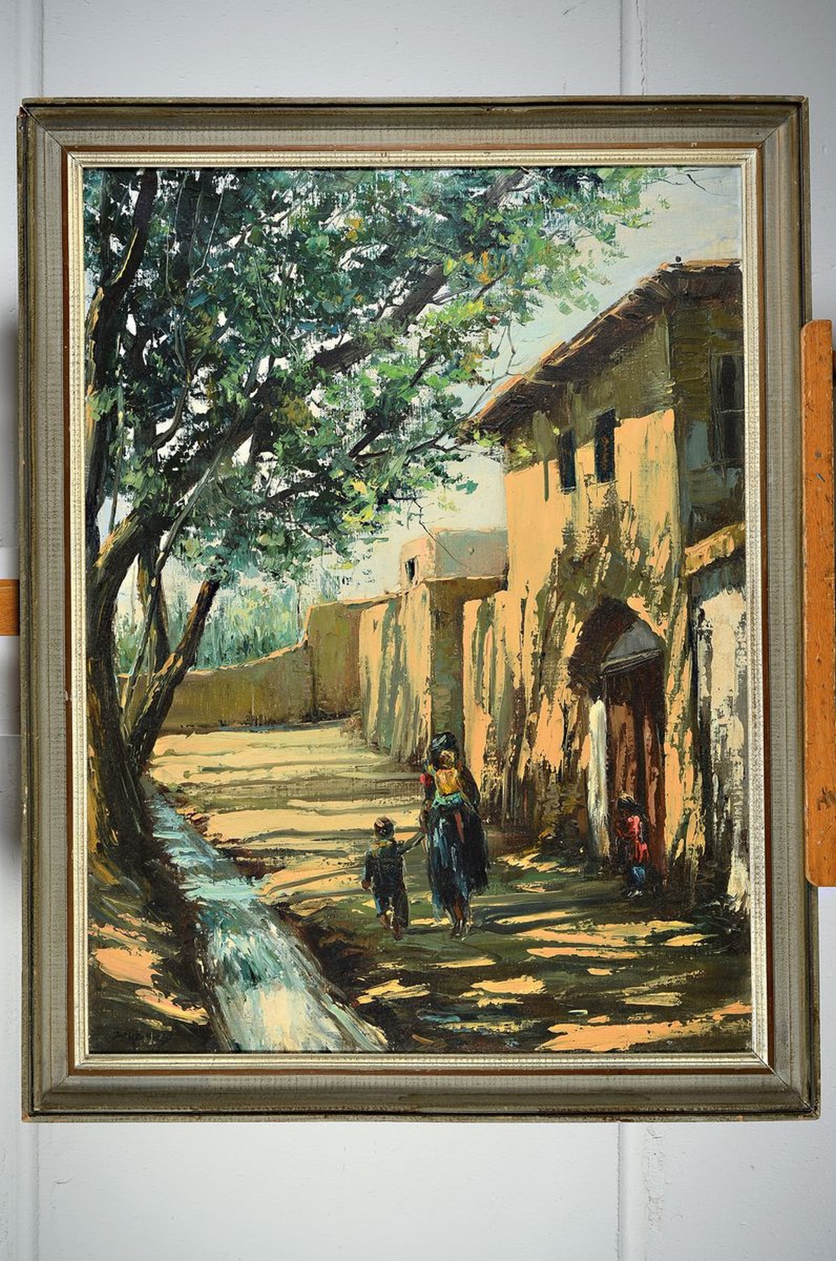Detail k: Cyrus Afsary, geb 1945, im Mittleren Osten geborener u. im Duktus russischer Künstler ausgebildeter Landschafts- u. Genremaler, lebt u. arbeitet in ...