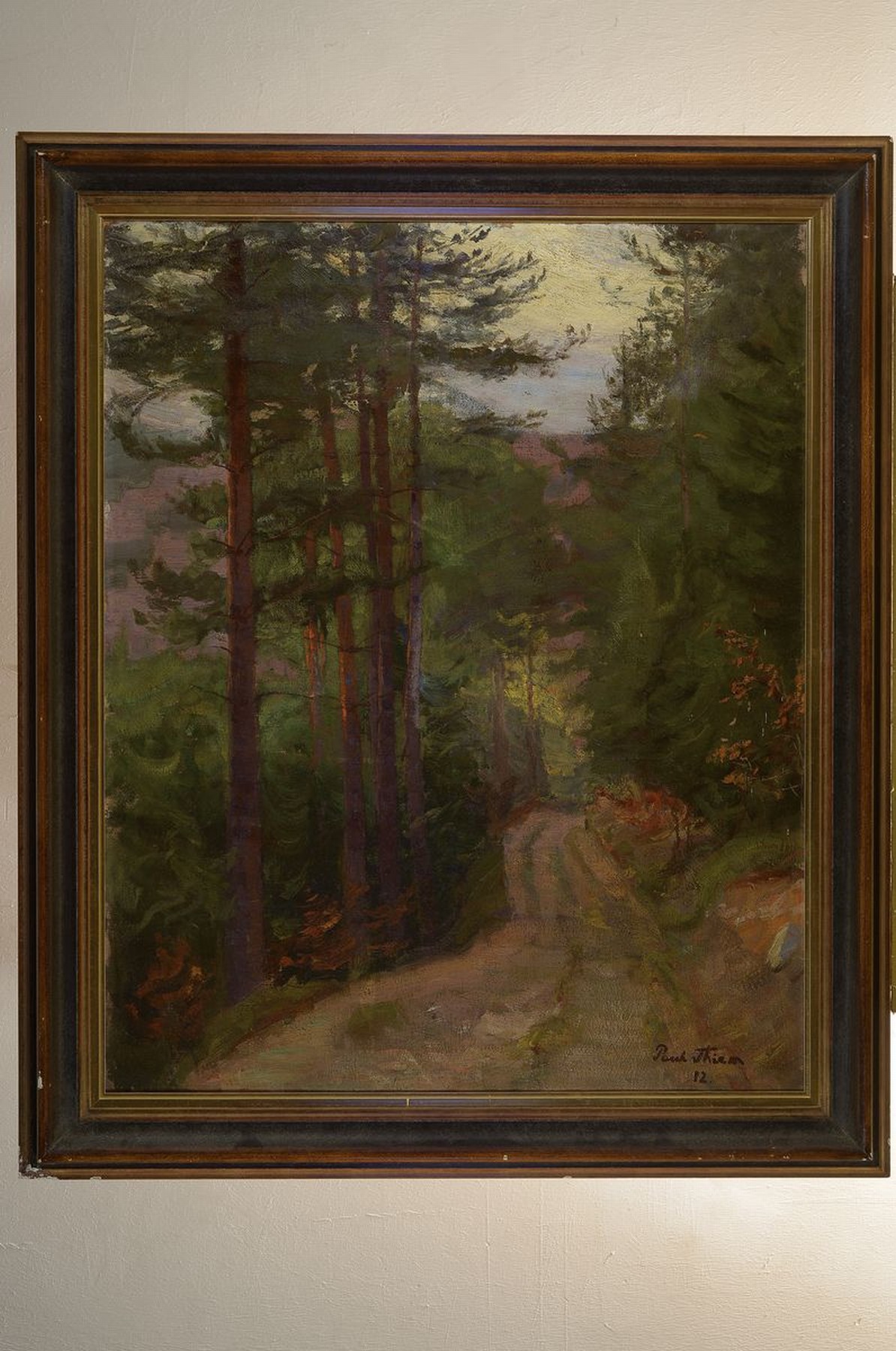 Detail k: Paul Thiem, 1858 Berlin - 1922 Starnberg, Studium der Kunstgeschichte in Leipzig, Heidelberg u. Berlin, ab 1883 Studium a.d. Kunstakademie München ...