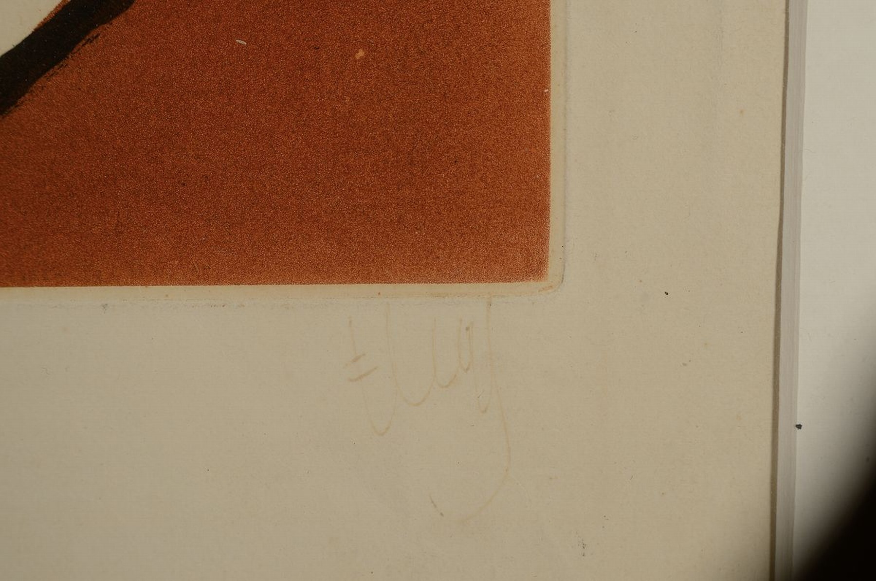Detail a: Fernand Leger, 1881 Argentan - 1955 Paris, Farbaquatinta, "L'Oiseau rouge dans le Bois", rechts unten signiert, Ed. 30/195, unter Glas ...