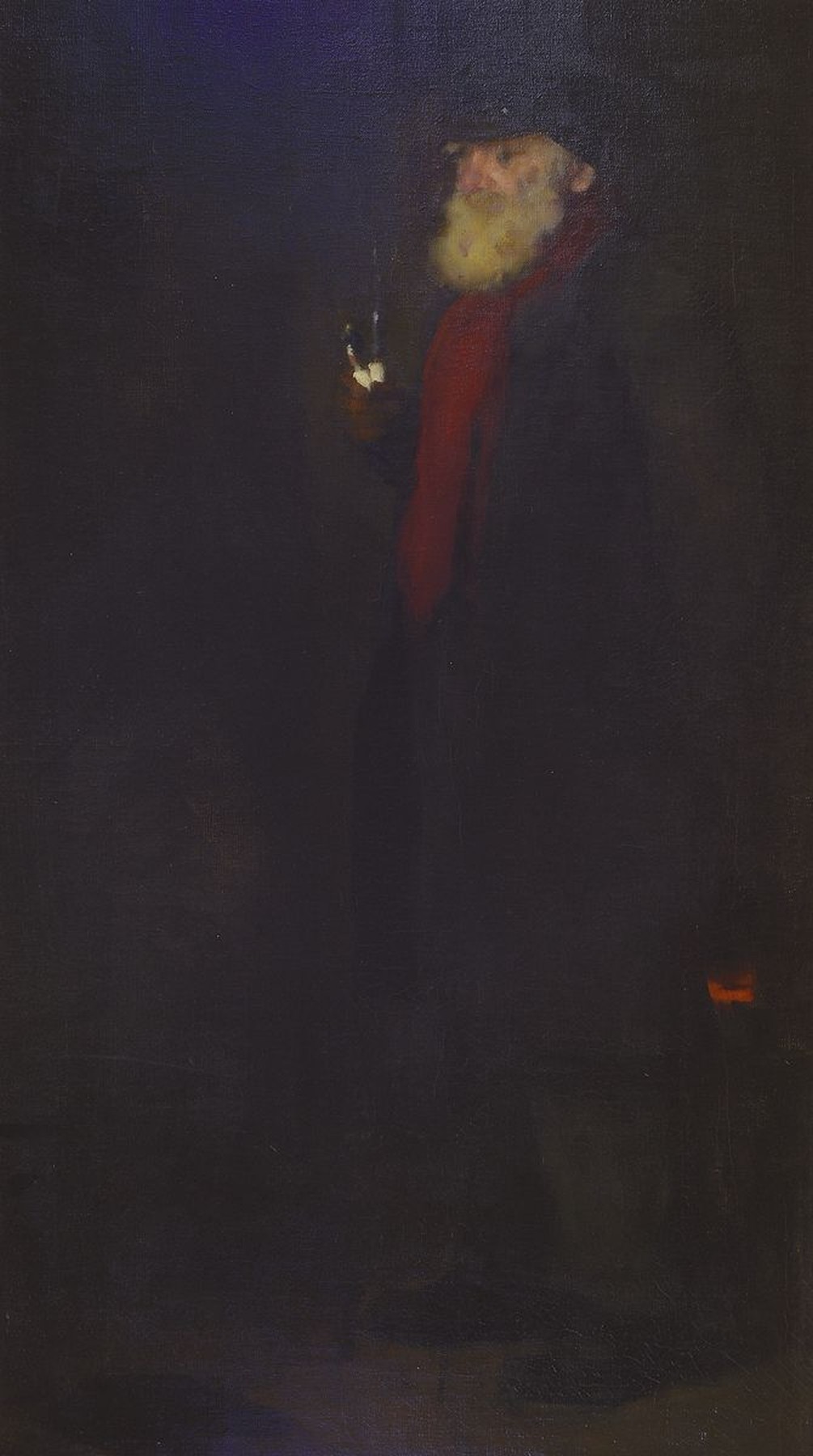Adolf Schönnenbeck, 1869 Stenkenberg-1965 Waldbröl, Studium an der Akademie Düsseldorf bei Schill und Janssen, hier: Ganzporträt eines ...