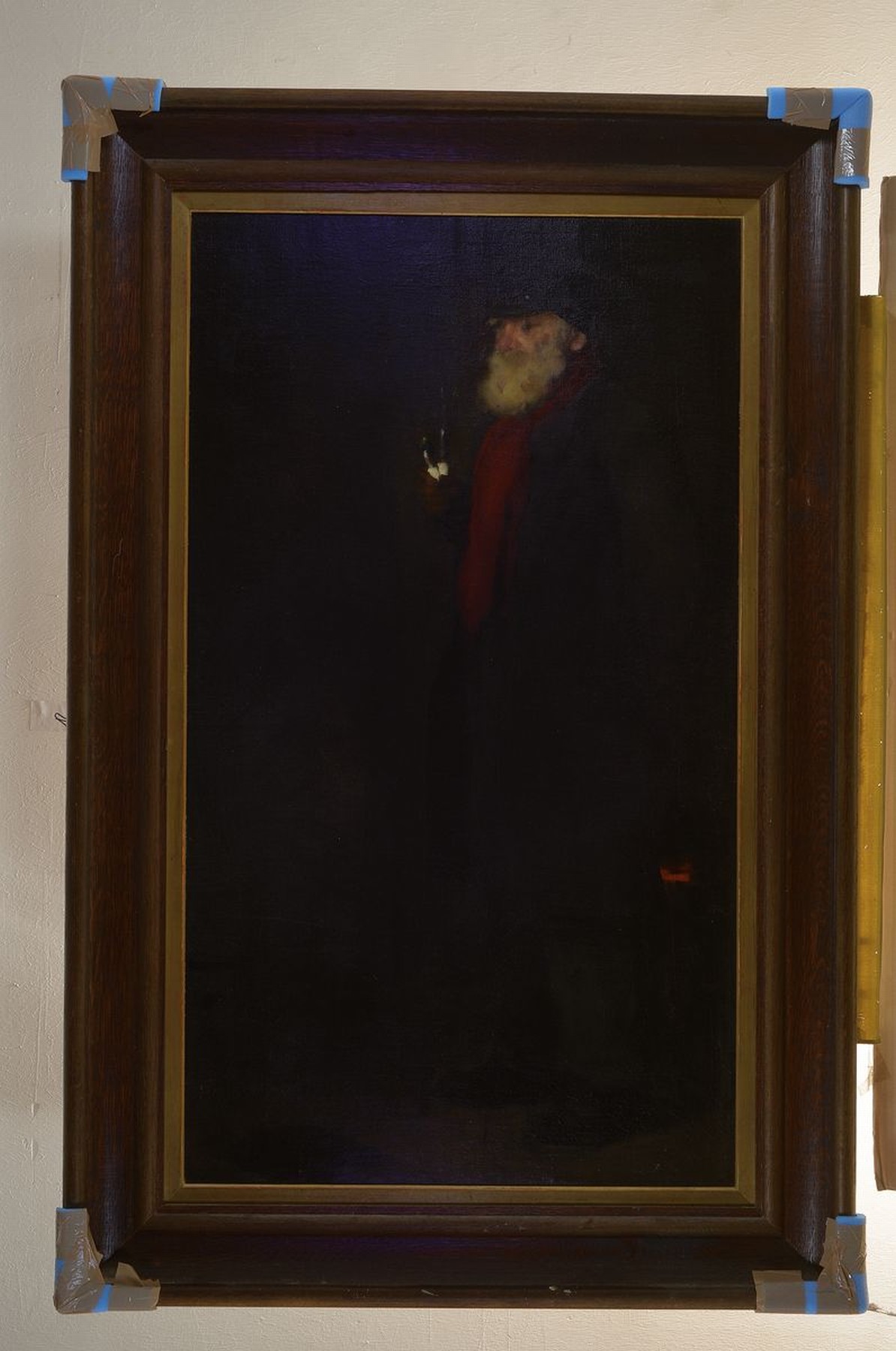 Detail k: Adolf Schönnenbeck, 1869 Stenkenberg-1965 Waldbröl, Studium an der Akademie Düsseldorf bei Schill und Janssen, hier: Ganzporträt eines ...