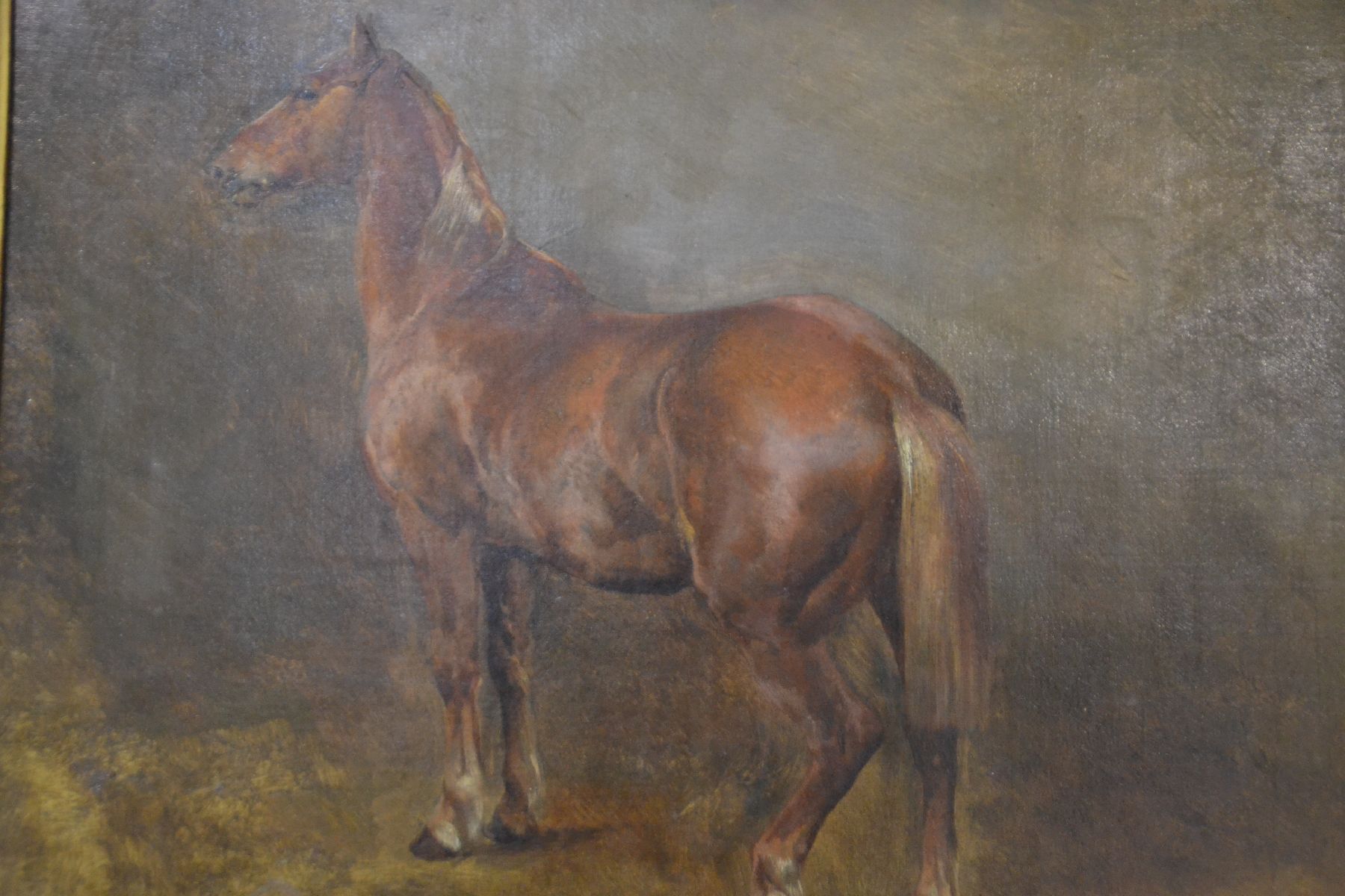 Detail b: Carl Constantin Steffeck, 1818 Berlin-1890 Königsberg, Studium an der Akademie Berlin, Meisterklasse von Franz Krüger, 1839 Weiterbildung in Paris ...