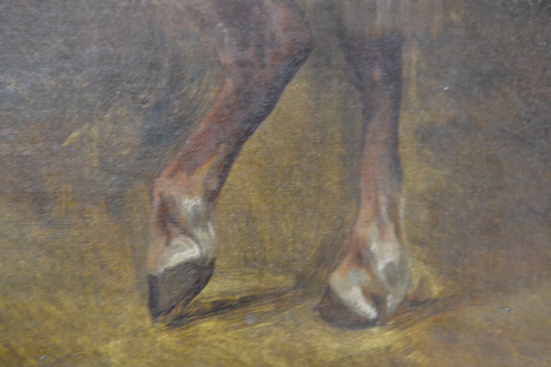 Detail d: Carl Constantin Steffeck, 1818 Berlin-1890 Königsberg, Studium an der Akademie Berlin, Meisterklasse von Franz Krüger, 1839 Weiterbildung in Paris ...