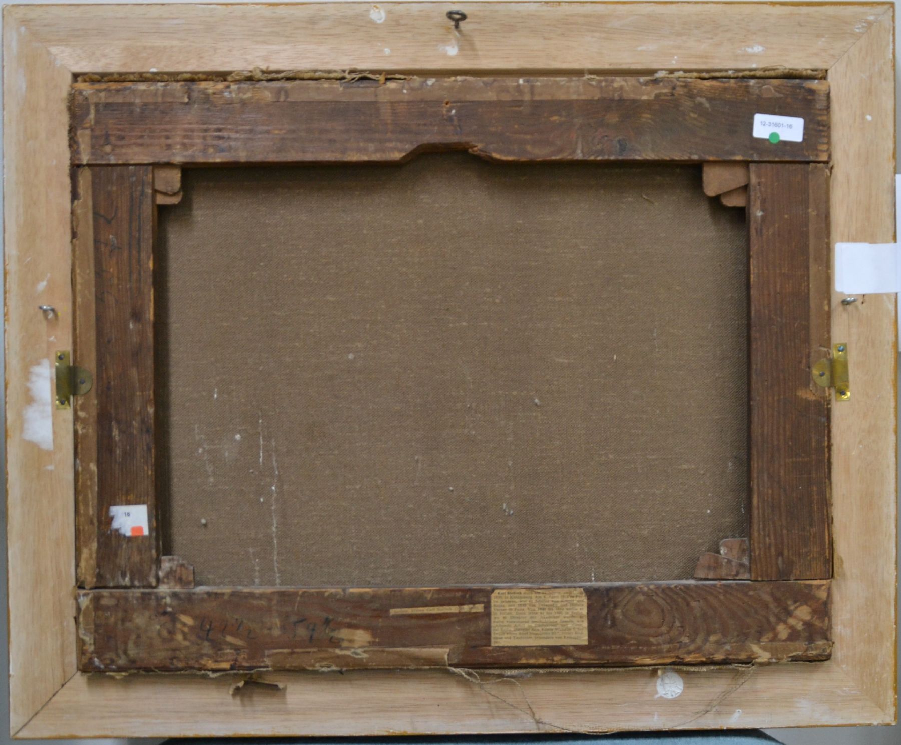 Detail e: Carl Constantin Steffeck, 1818 Berlin-1890 Königsberg, Studium an der Akademie Berlin, Meisterklasse von Franz Krüger, 1839 Weiterbildung in Paris ...