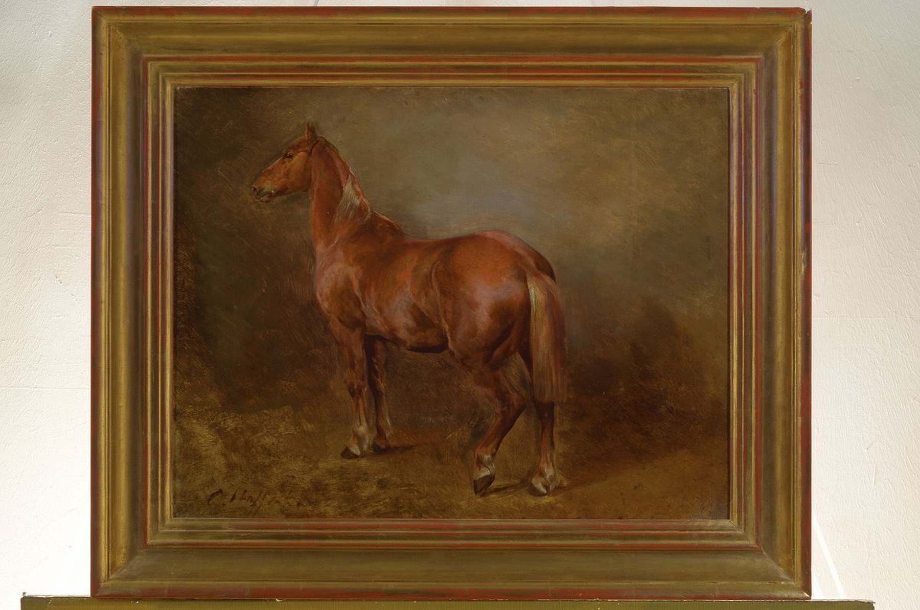 Detail k: Carl Constantin Steffeck, 1818 Berlin-1890 Königsberg, Studium an der Akademie Berlin, Meisterklasse von Franz Krüger, 1839 Weiterbildung in Paris ...