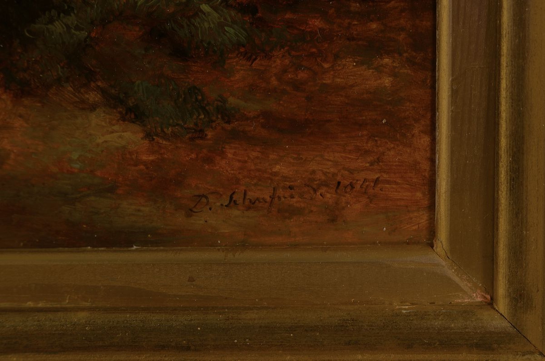 Detail a: Dominik Schufried, 1810 Wien - ca. 1890, Landschafts- u. Genremaler, Sohn d. Porzellanmalers Jakob Schufried, Studium an der Wiener Akademie, hier: ...