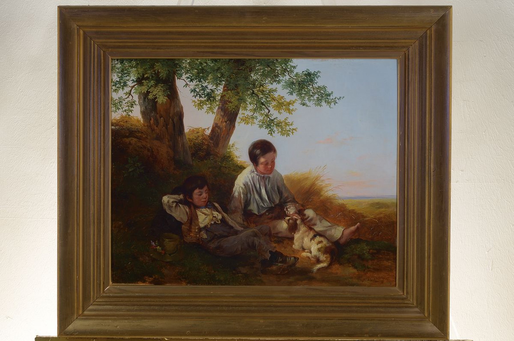 Detail k: Dominik Schufried, 1810 Wien - ca. 1890, Landschafts- u. Genremaler, Sohn d. Porzellanmalers Jakob Schufried, Studium an der Wiener Akademie, hier: ...