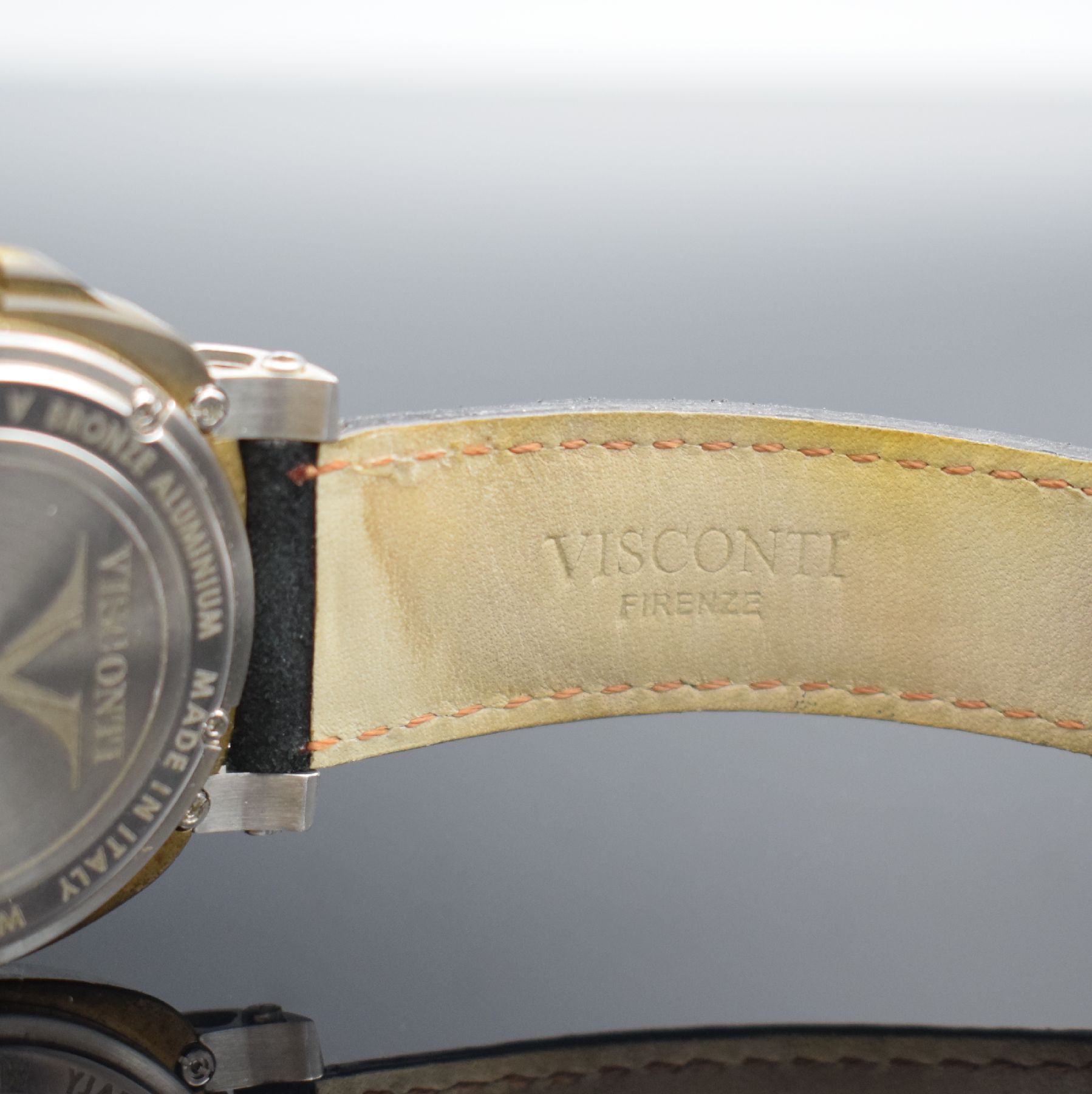 Detail e: VISCONTI limitierte Herrenarmbanduhr aus der Serie Isla Mallorca, Italien um 2015, Ref. KW30-12, Automatik, lim. Auflage v. 200 Stk., verschr. Geh. ...
