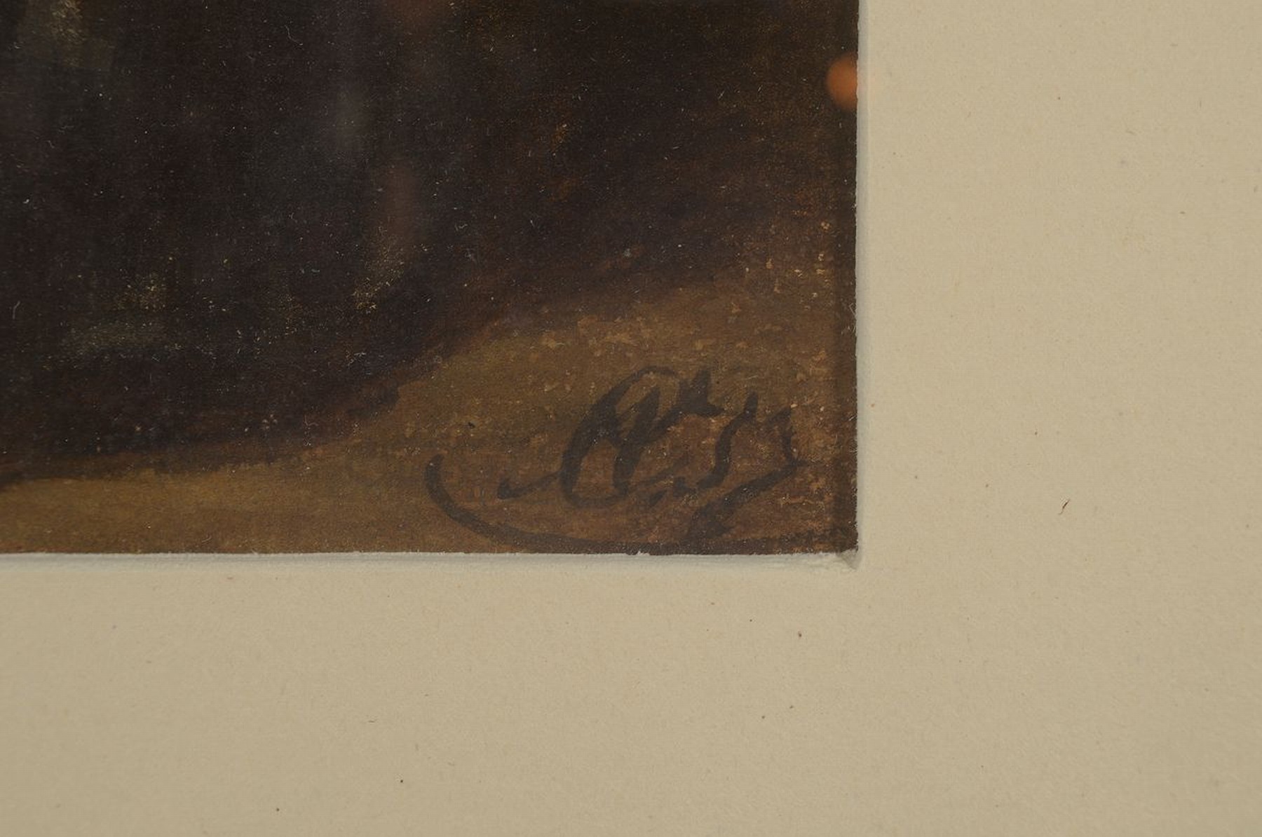 Detail a: Zuschreibung: Christan Friedrich Arnold, 1823 Dresden-1890, Ganzporträt einer jungen Frau, Aquarell auf Papier, rechts unten Monogr., ca. 33x22cm, ...