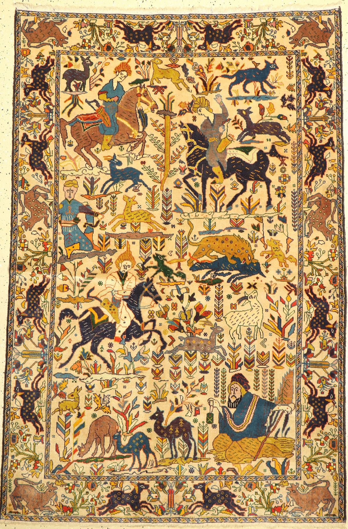 Zakini alt, Afghanistan, um 1940, Wolle aufWolle, ca. 192 x 125 cm, EHZ: 3