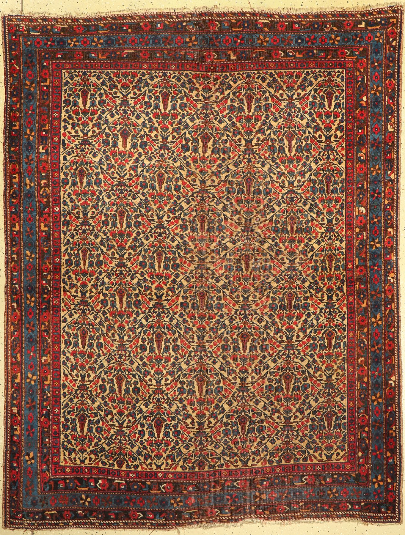 Antiker Afschar, Persien, um 1900, Wolle auf Wolle, ca. 205 x 155 cm, EHZ: 4