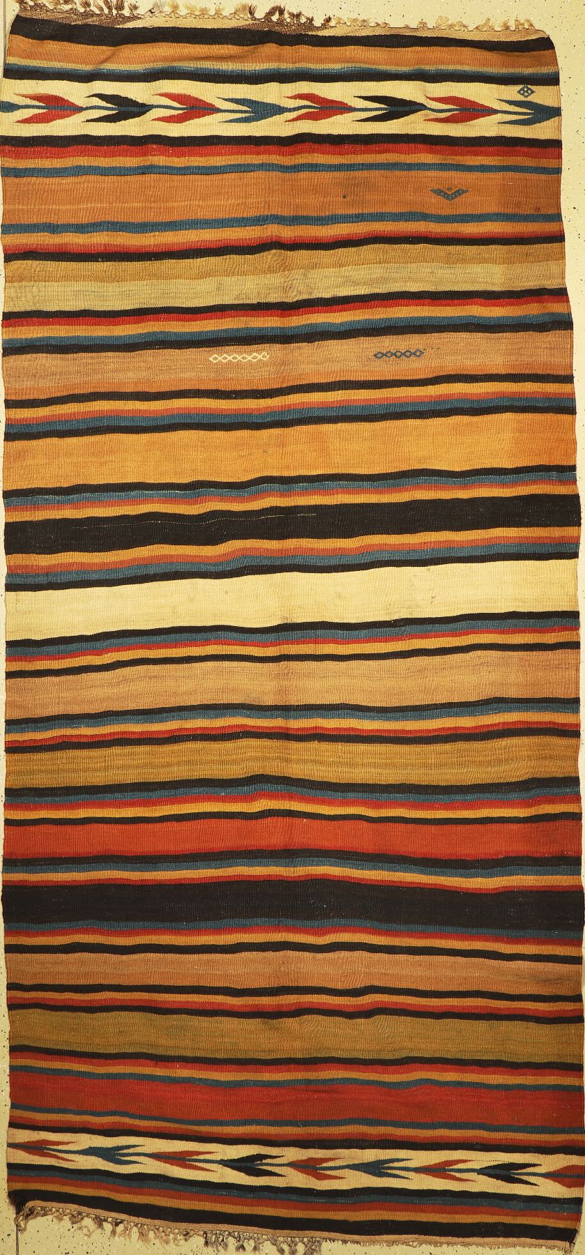 Ghaschgai Kelim, Persien, um 1920, Wolle auf Wolle, ca. 365 x 170 cm, EHZ: 3