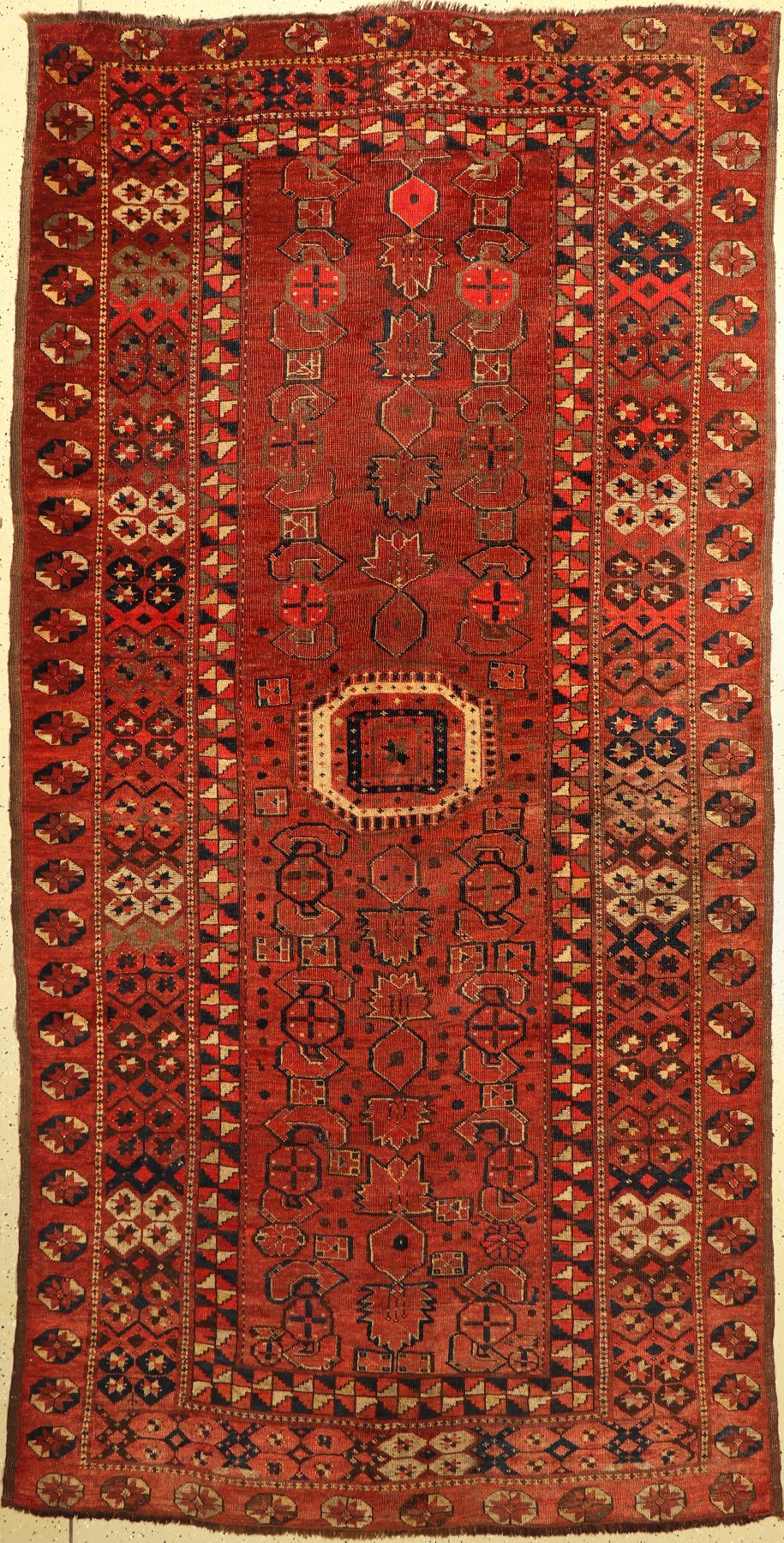 Antiker Beschir, Turkmenistan, 19. Jhd, Wolle auf Wolle, ca. 310 x 157 cm, EHZ: 4