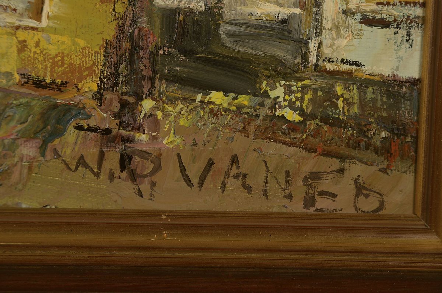 Detail a: Prof. Walter Prescher van Ed, 1916 Dresden-1988 Wiesbaden, Paris Notre Dame, Öl/Lwd, rechts unten signiert, ca. 60x80cm, R. ca. 72x92cm