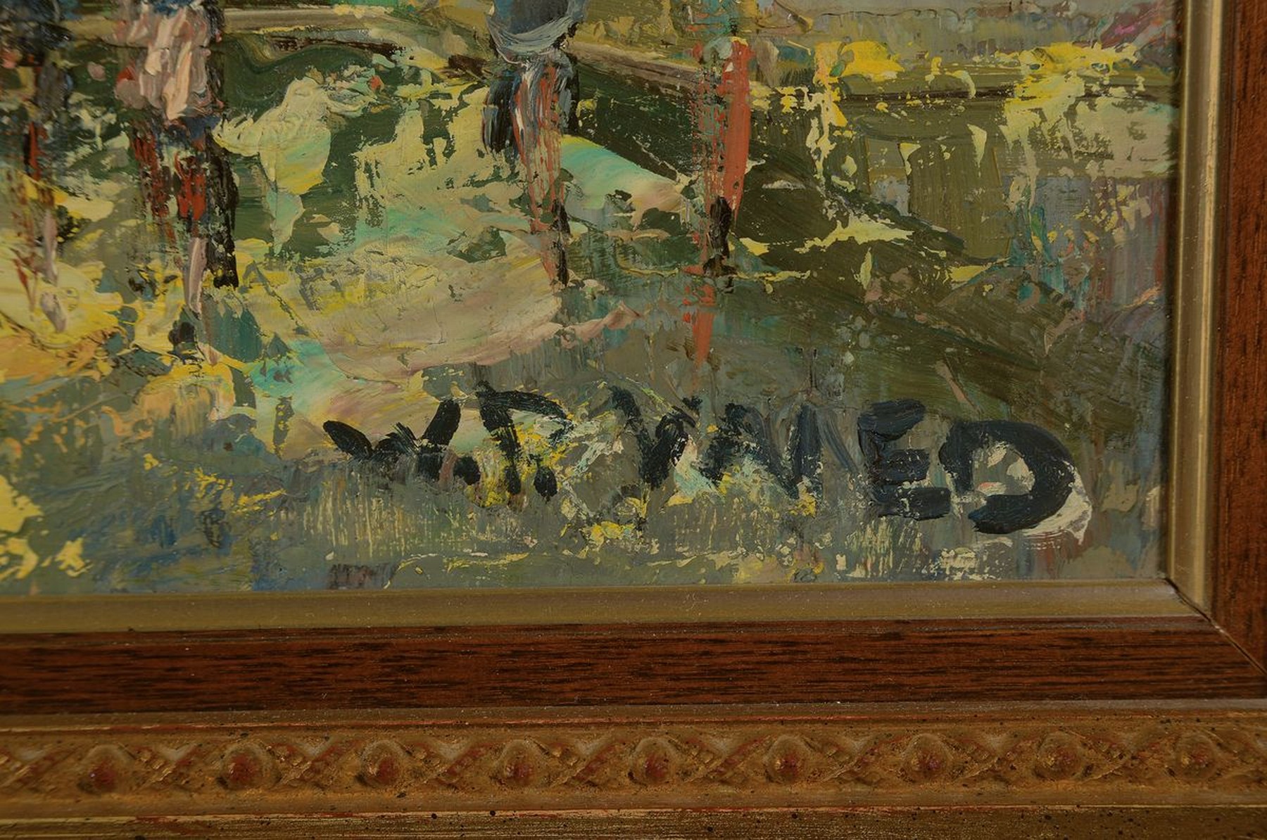 Detail a: Prof. Walter Prescher van Ed, 1916 Dresden-1988 Wiesbaden, Paris Champs Elysees, Öl/Lwd, rechts unten signiert, ca. 60x80cm, R. ca. 78x98cm