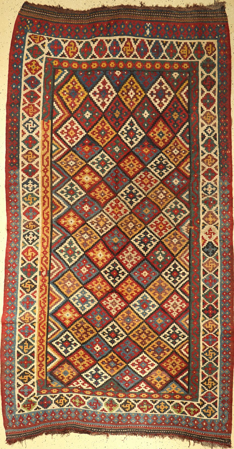 Bachtiar Kelim, Persien, um 1920/1930, Wolle auf Wolle, ca. 316 x 170 cm, EHZ: 2-3