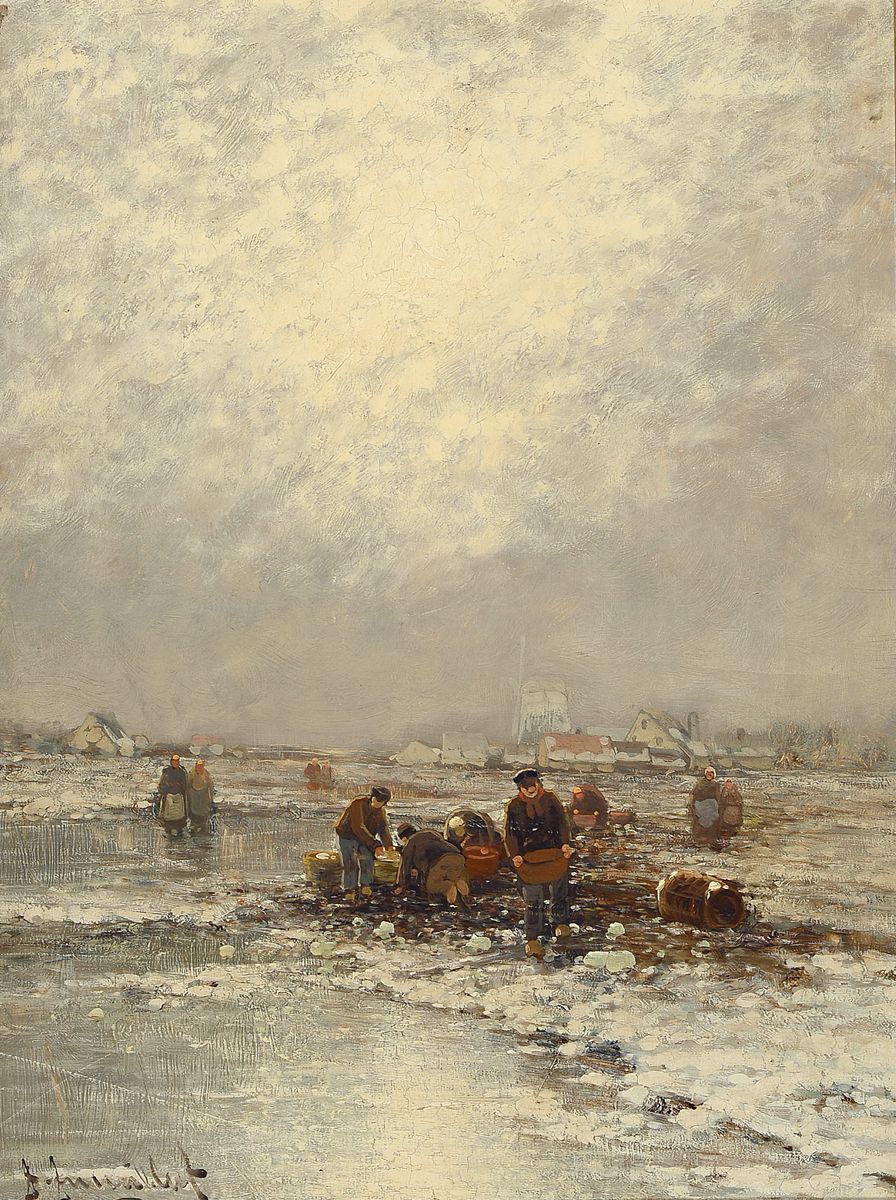 Johann Jungblut, 1860 Saarburg - 1912 Düsseldorf, Düsseldorfer Schule; Kunstgewerbler bei Villeroy & Boch in Mettlach, autodidaktische ...