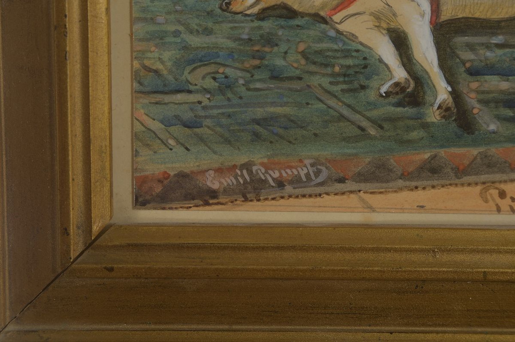 Detail b: Paul Emil Rumpf, 1860 Frankfurt/Main-1948, Sohn u. Schüler von Philipp Rumpf, Studium an den Akademien Düsseldorf u. Karlsruhe bei Kaspar Ritter; ...