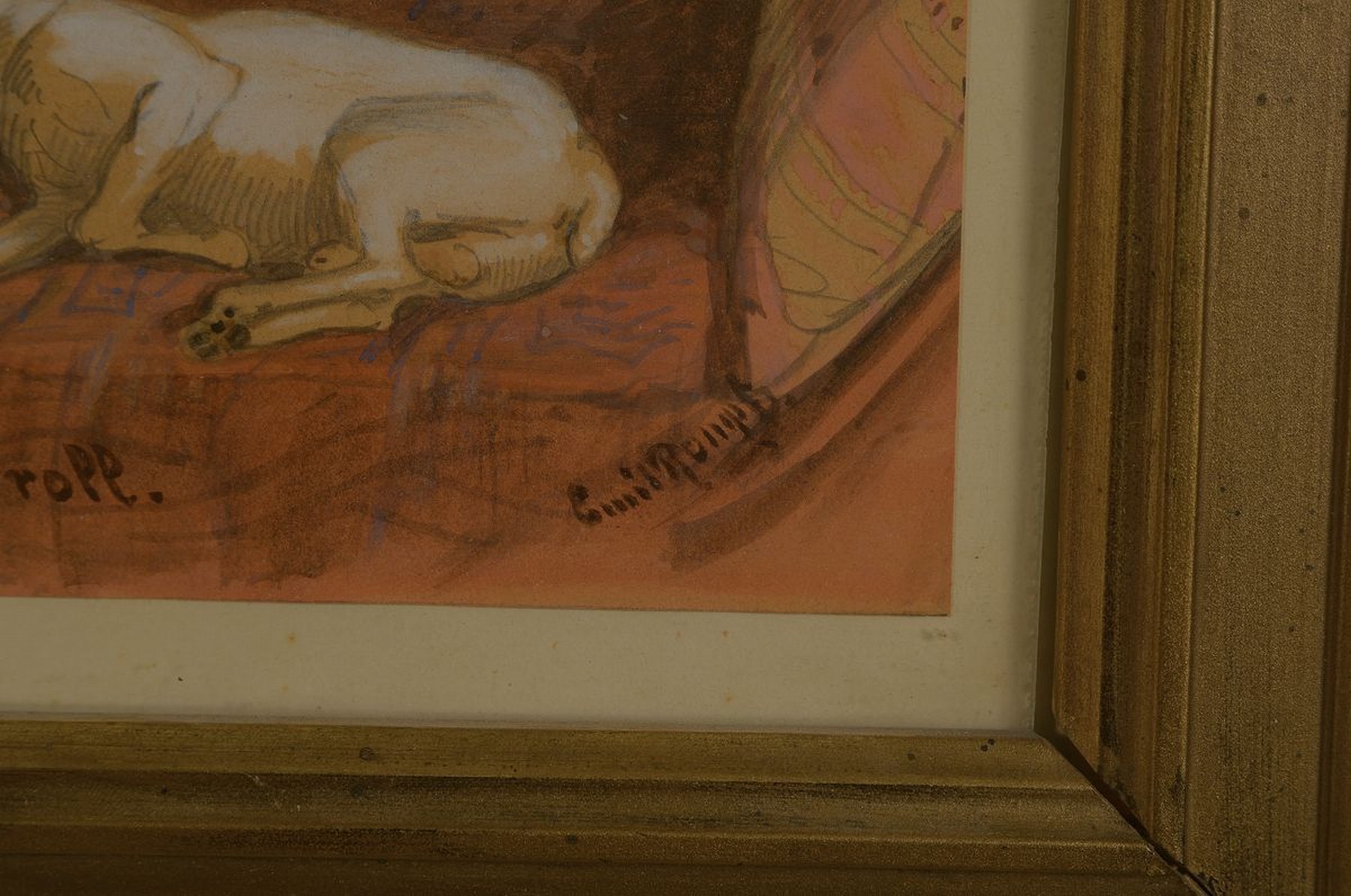 Detail c: Paul Emil Rumpf, 1860 Frankfurt/Main-1948, Sohn u. Schüler von Philipp Rumpf, Studium an den Akademien Düsseldorf u. Karlsruhe bei Kaspar Ritter; ...