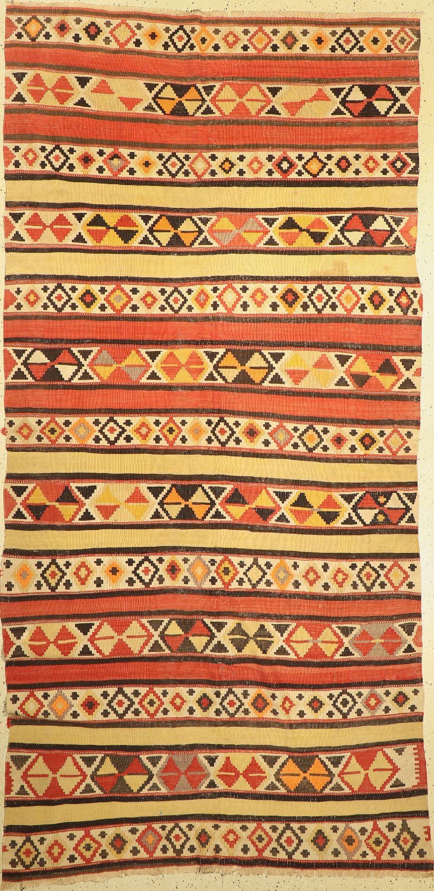 Antiker Schirwan Kelim, Kaukasus, um 1900, Wolle auf Baumwolle, ca. 310 x 150 cm, EHZ: 2-3